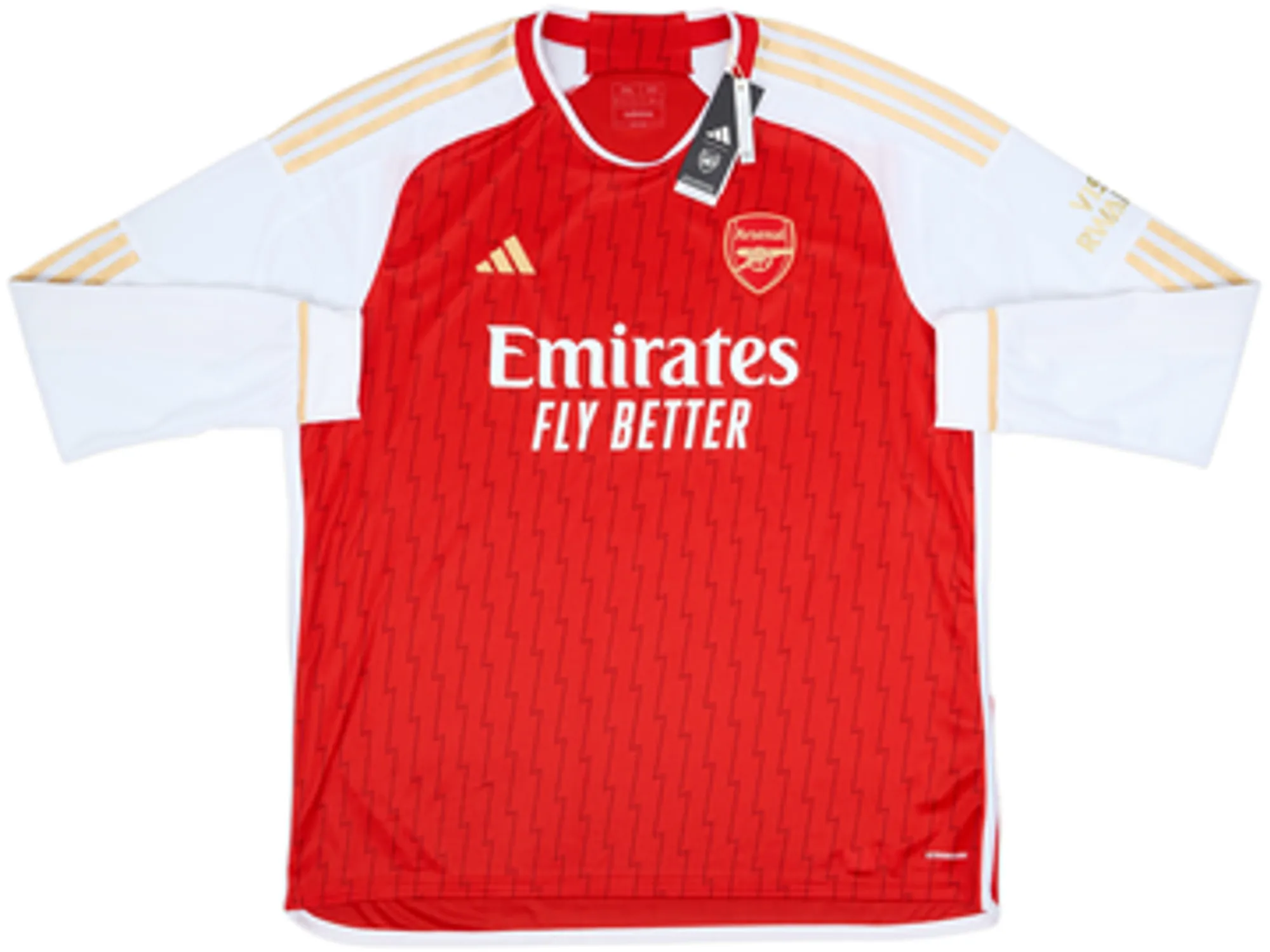 2023-24 Arsenal Home L/S Shirt White #4 (XXL)