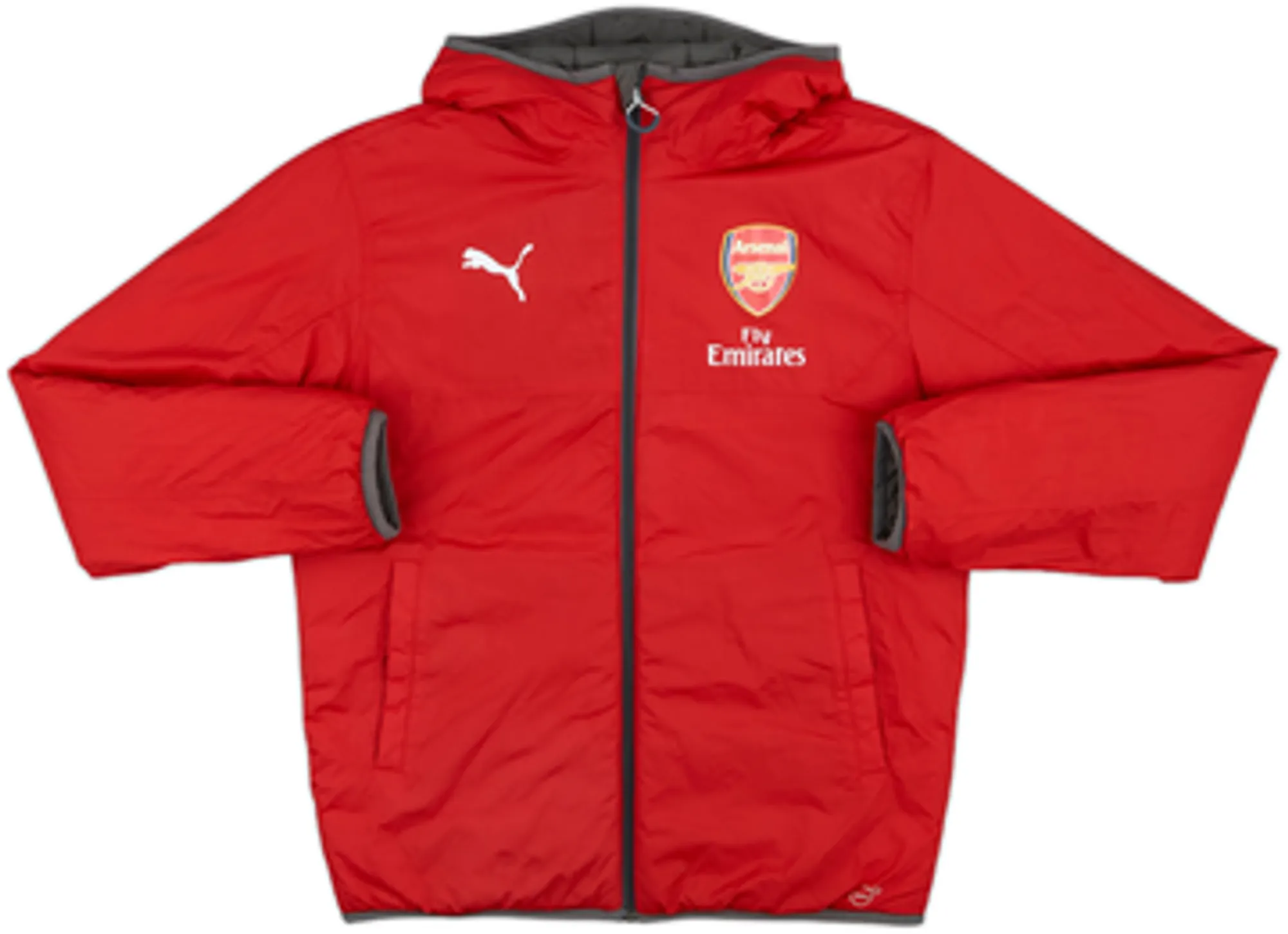 2016-17 Arsenal Puma Reversible Padded Bench Coat - 8/10 - (S)