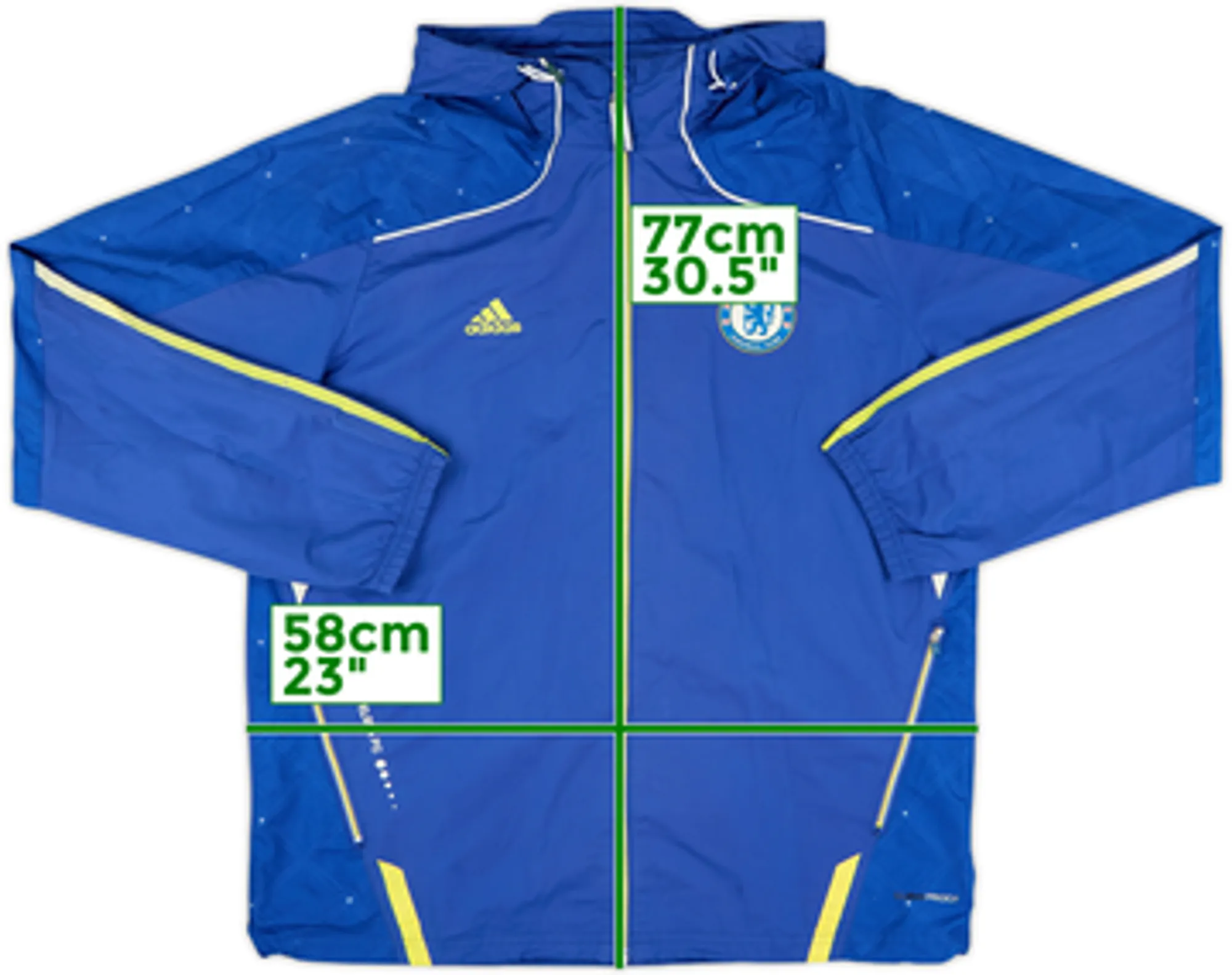 2010-11 Chelsea adidas Hooded Track Jacket - 7/10 - (L)