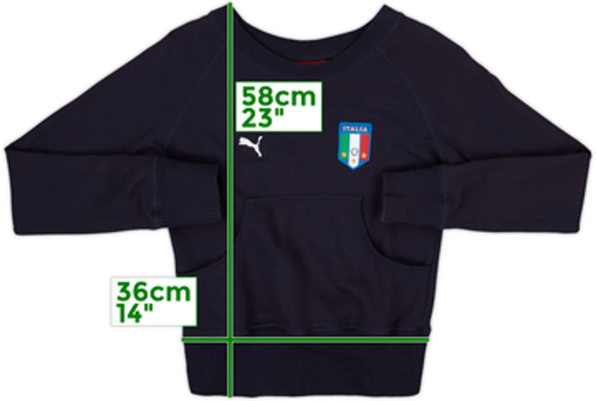 2006 Italy Puma Sweat Top - 9/10 - (Women's L)