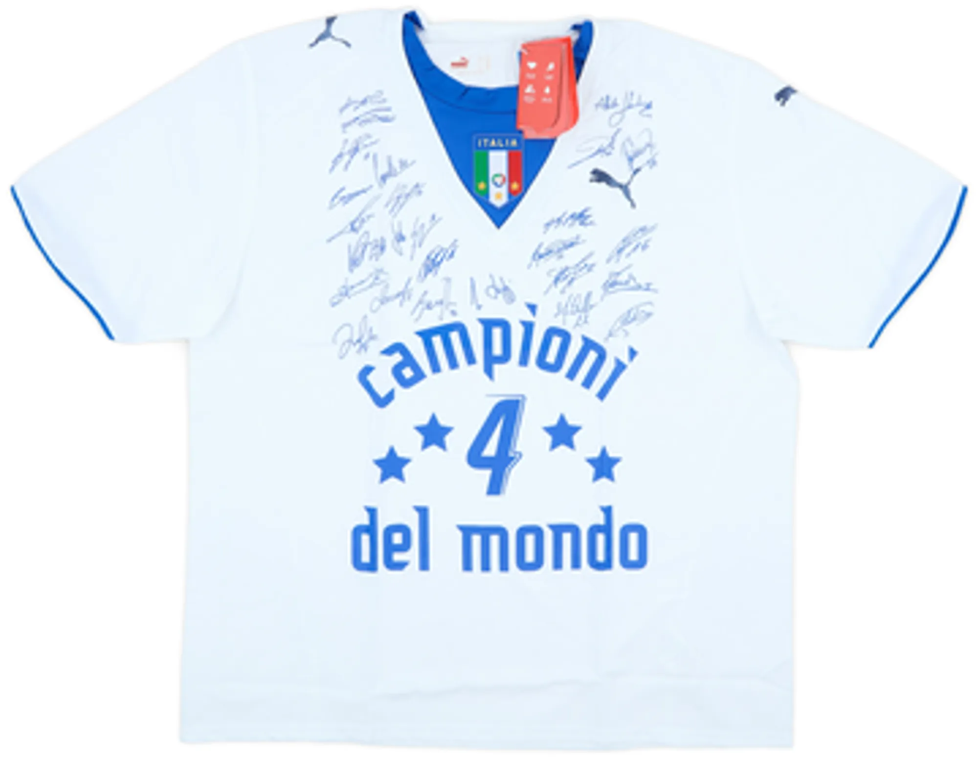 2006 Italy 'Campioni del Mondo' 'Signed' Away Shirt (XL)