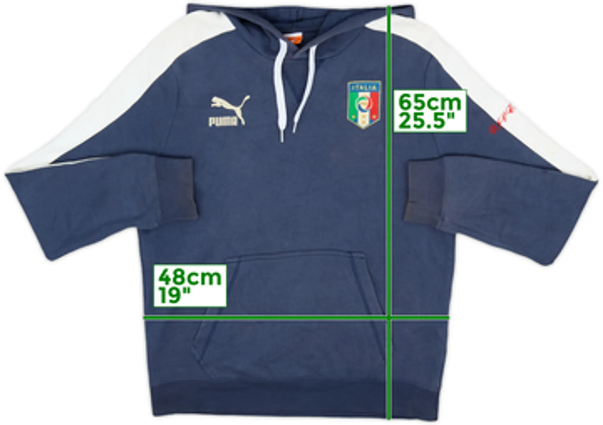 2011-12 Italy Puma Hooded Sweat Top - 5/10 - (M)