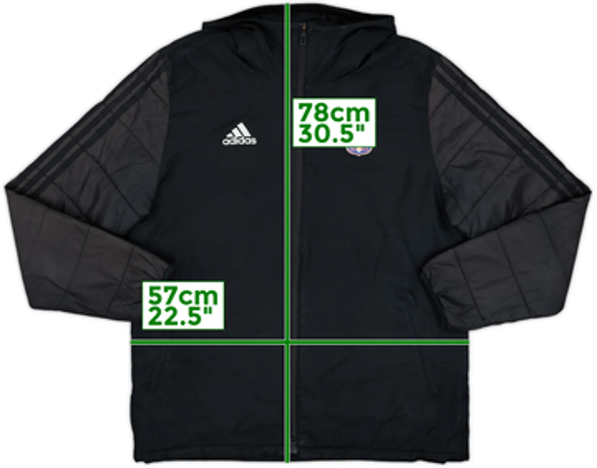 2018 Albirex Niigata adidas Bench Coat - 9/10 - (M)