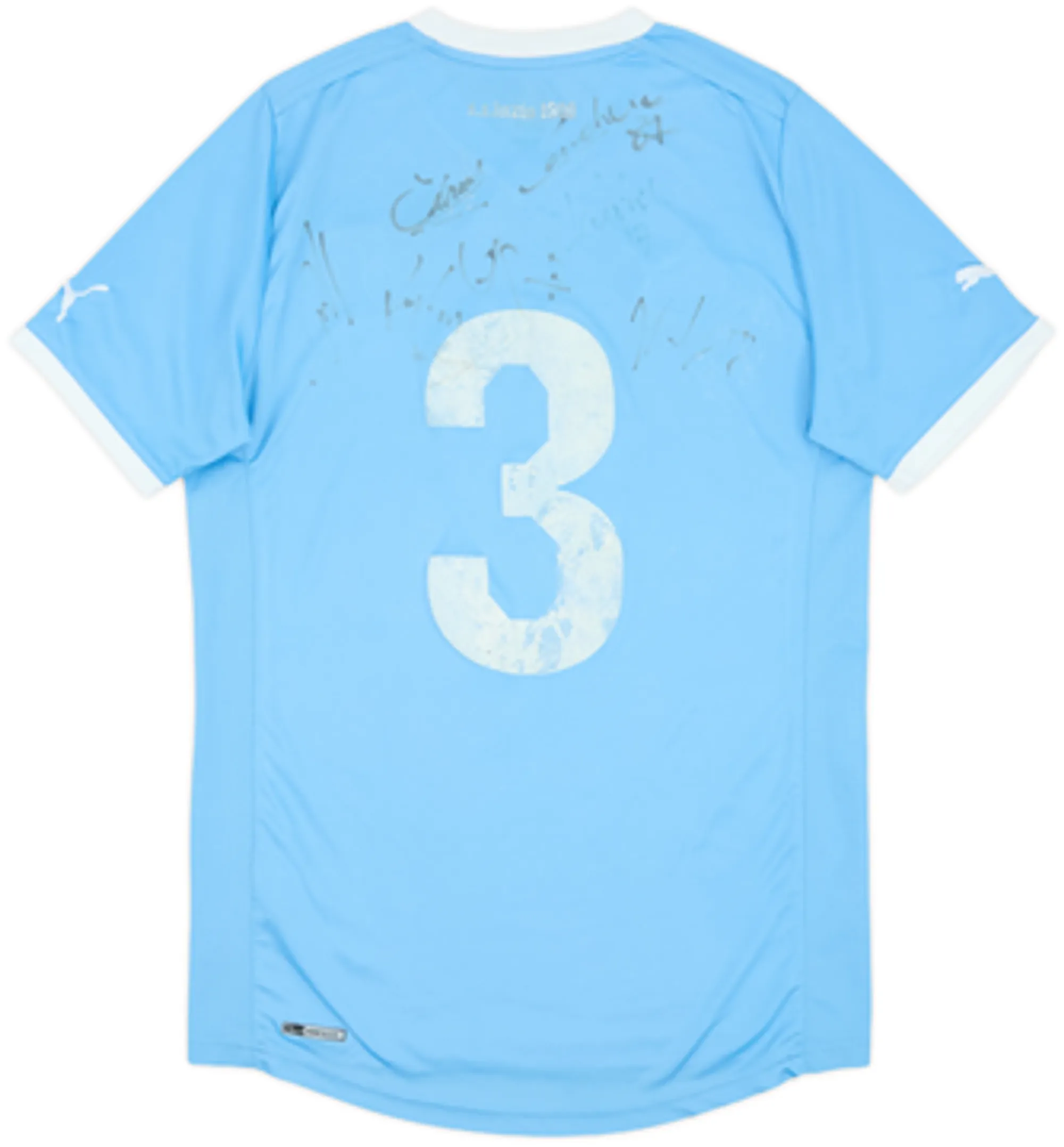 2011-12 Lazio Signed Home Shirt #3 - 4/10 - (S)