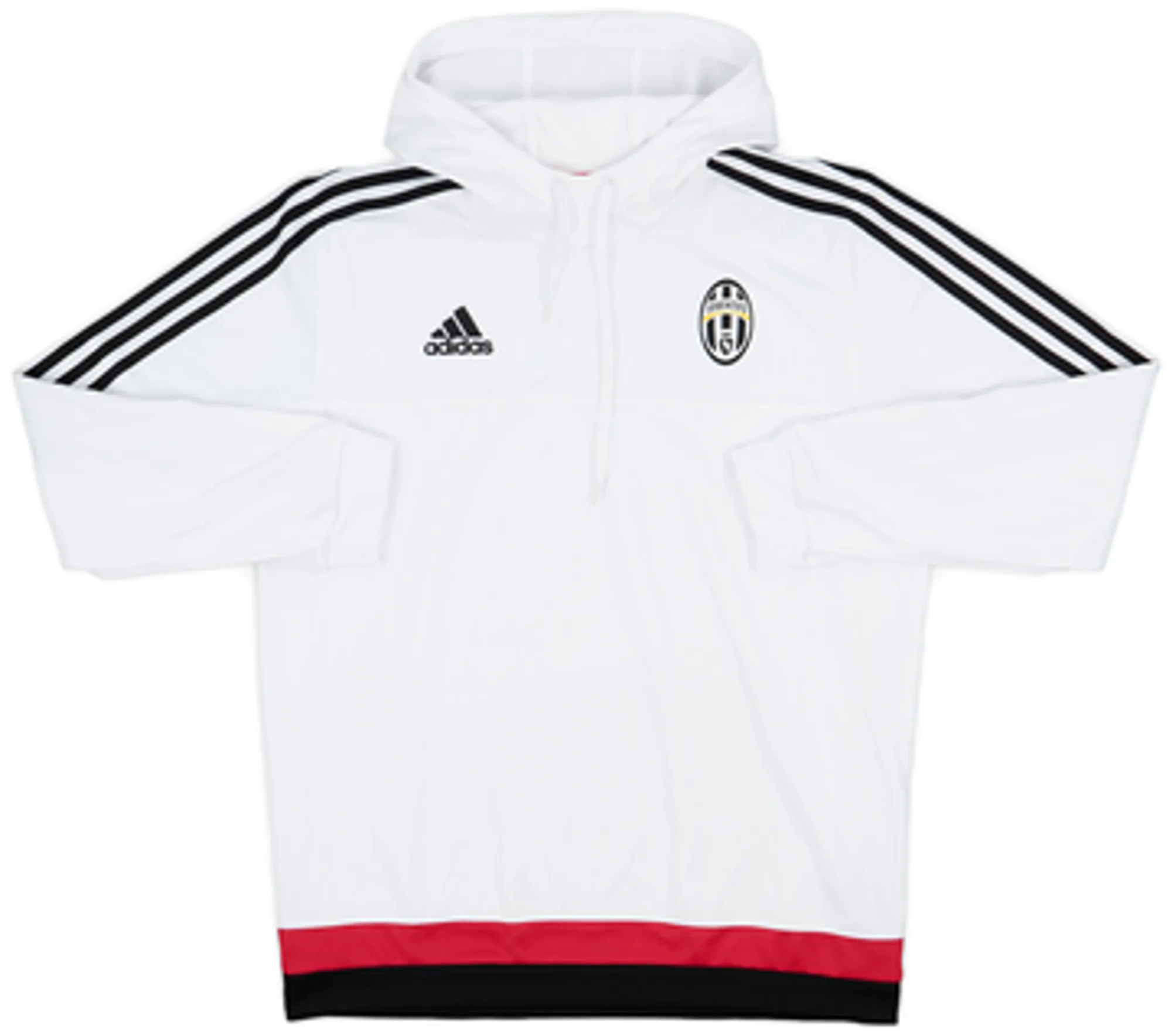 2015-16 Juventus adidas Hooded Sweat Top - 8/10 - (L)