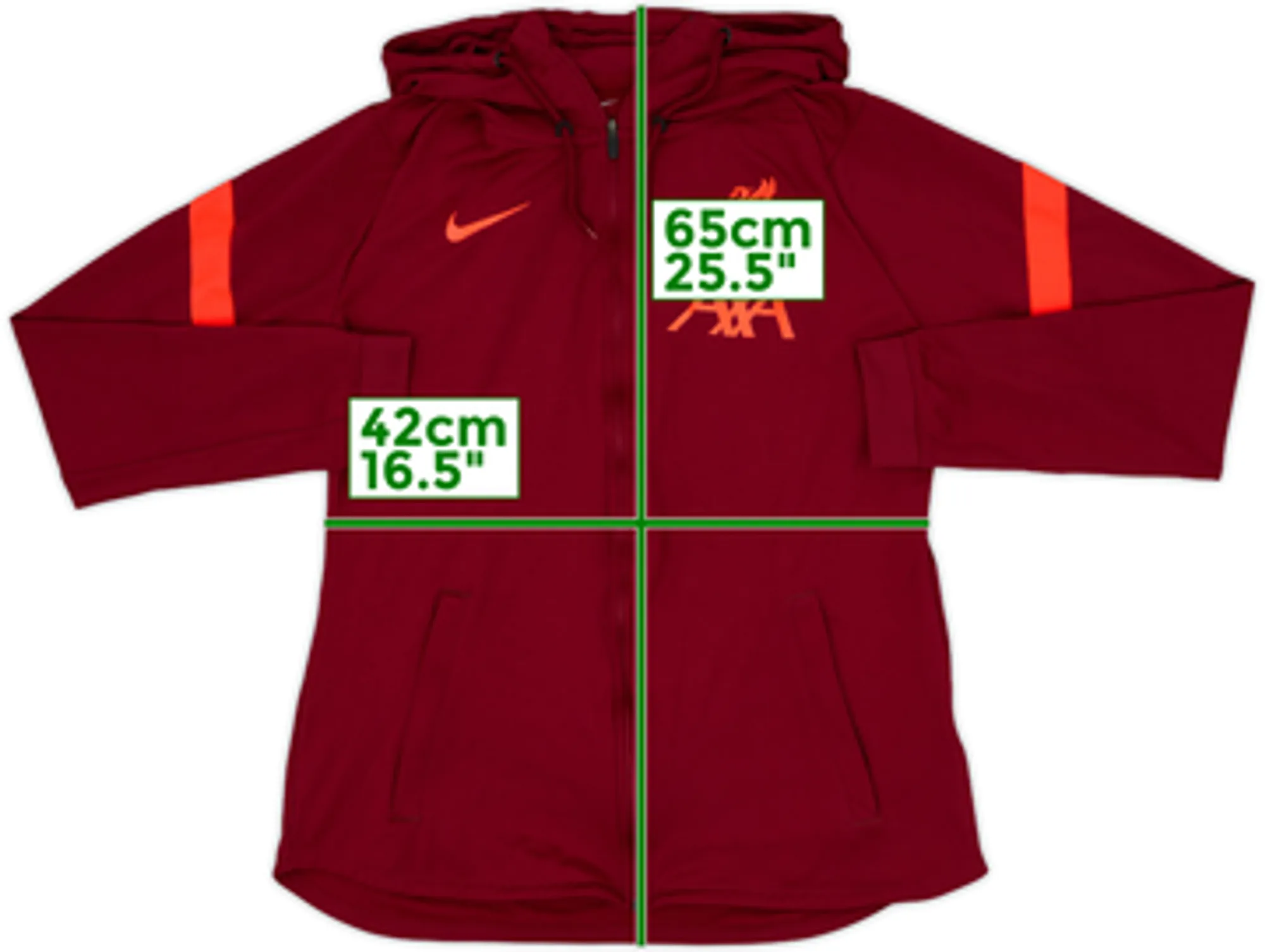 2021-22 Liverpool Nike Zipped Hooded Sweat Top - 9/10 - (M)