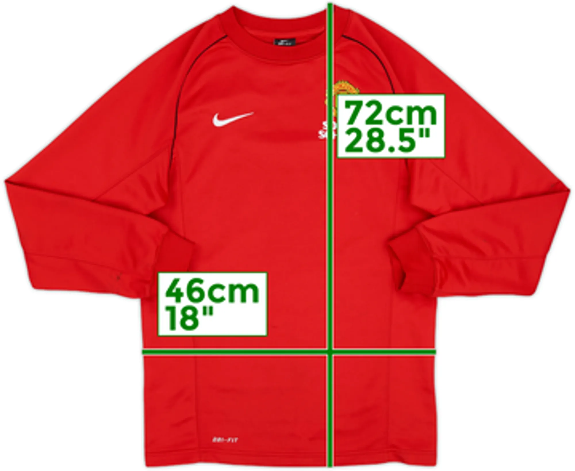 2013-14 Manchester United Nike Soccer School Sweat Top - 7/10 - (S)