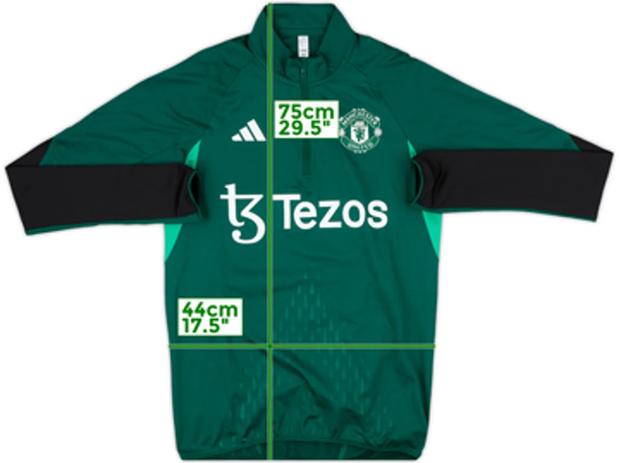 2023-24 Manchester United adidas Sweat Top - 9/10 - (XS)