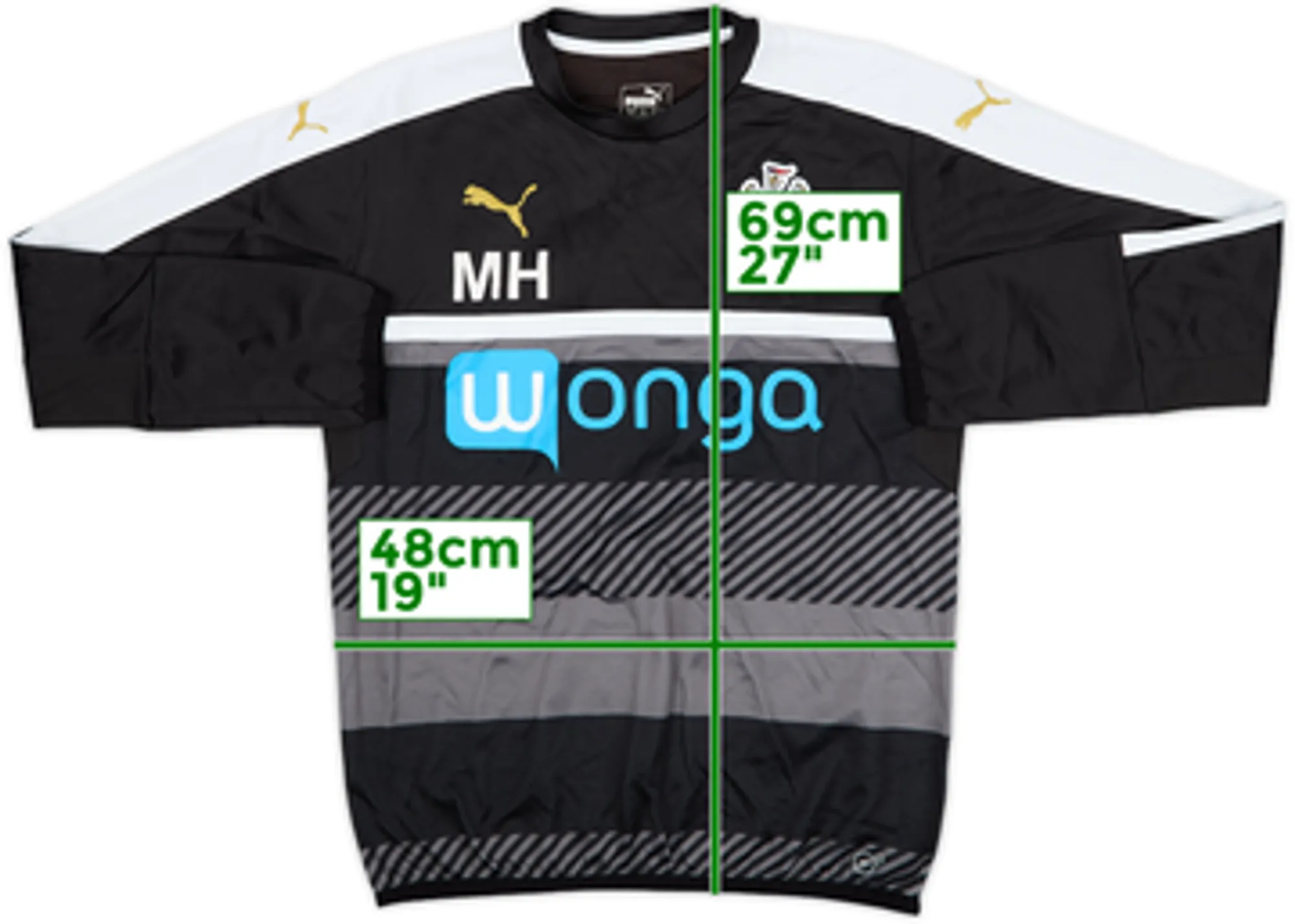 2016-17 Newcastle United Puma Staff Issue Sweat Top MH - 7/10 - (M)