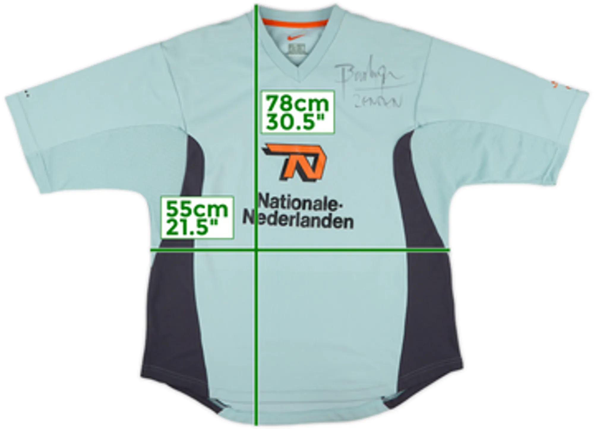 1998-00 Netherlands Nike Signed Training Shirt - 8/10 - (M)