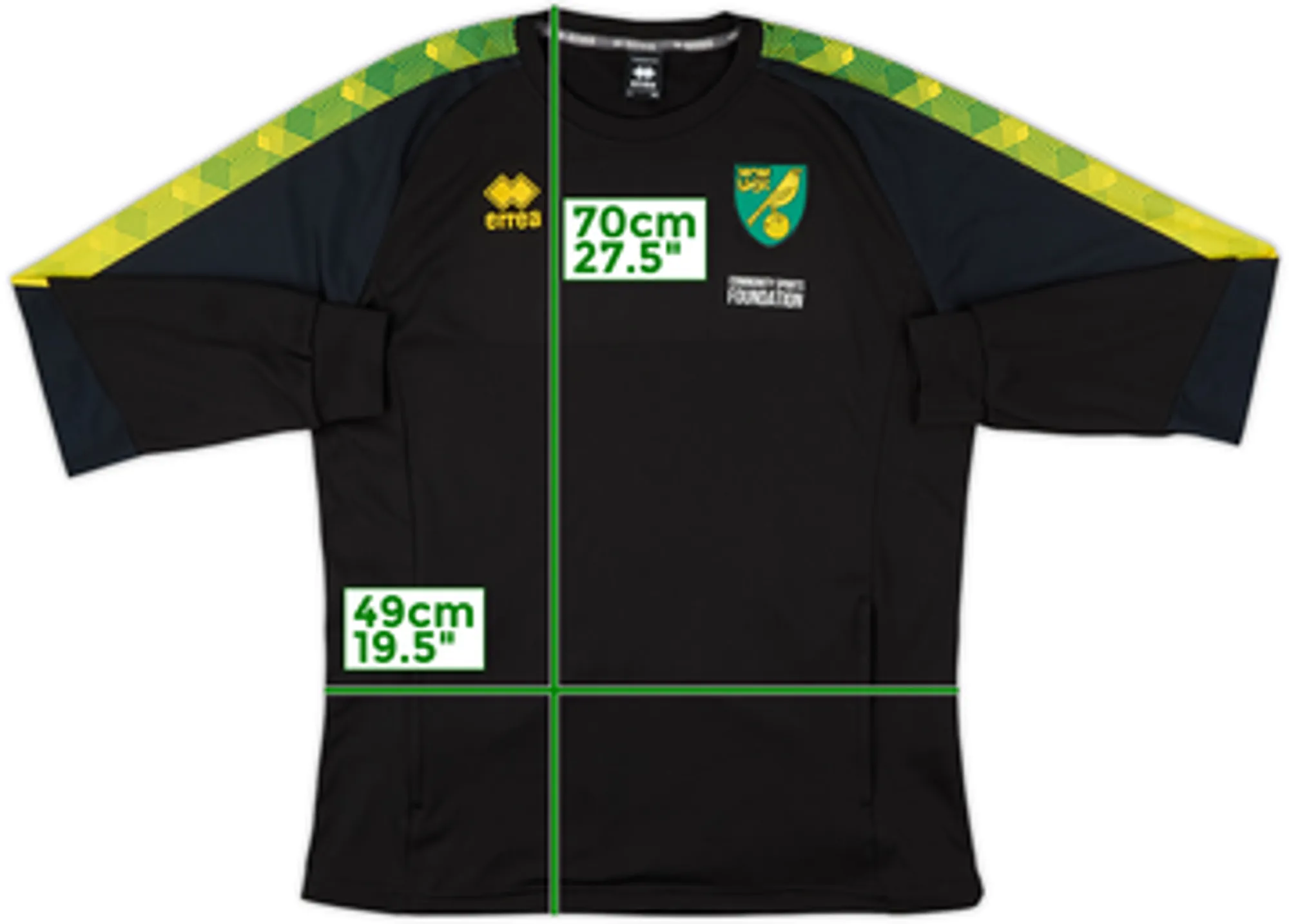 2019-20 Norwich Errea Sweat Top - 9/10 - (S)