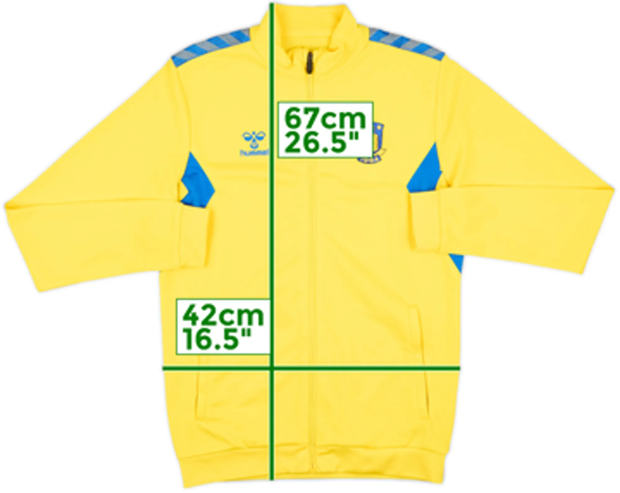 2023-24 Brondby Hummel Track Jacket - 8/10 - (L.Boys)
