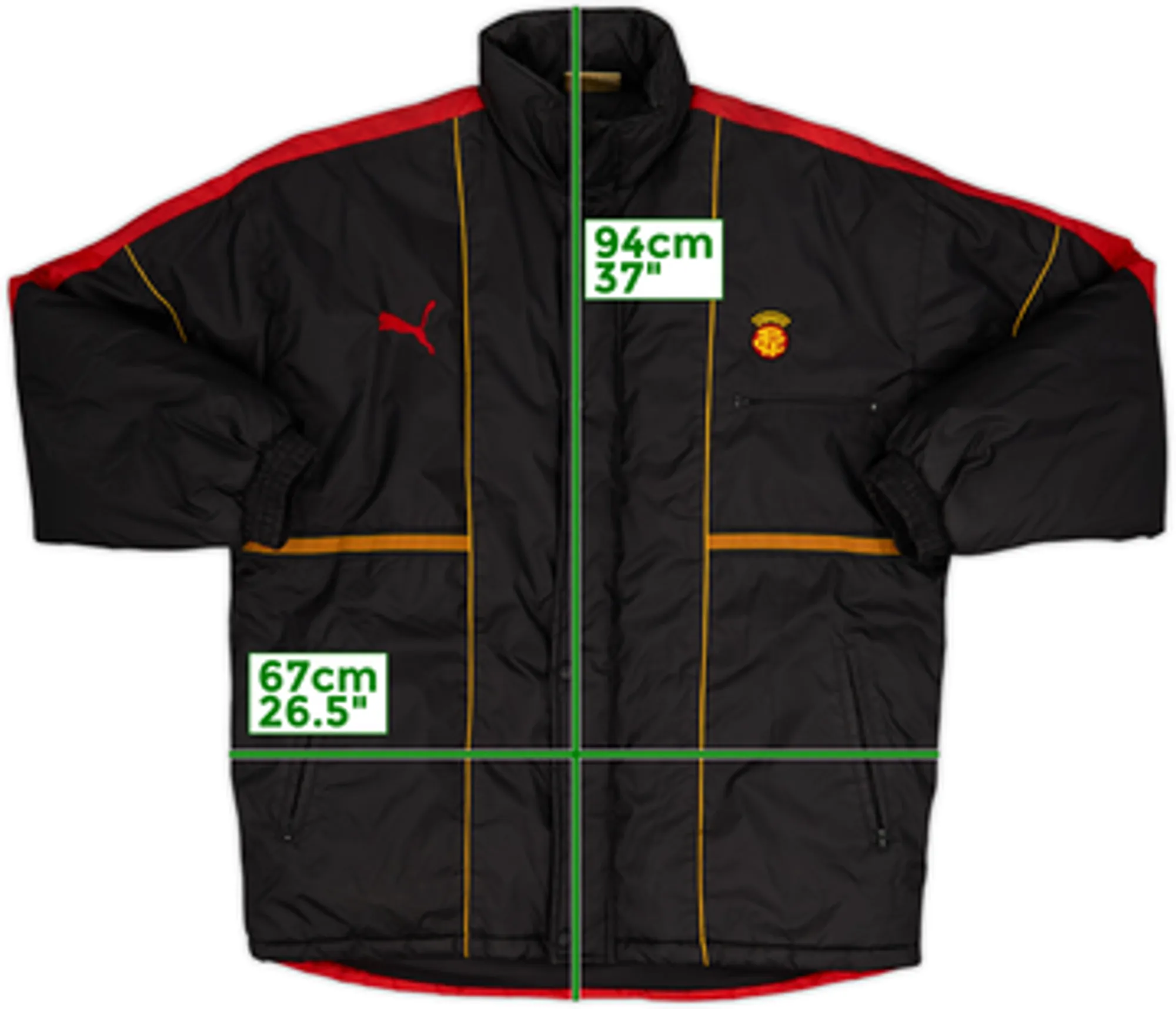 1997-99 Catalunya Puma Padded Bench Coat - 8/10 - (XXL)