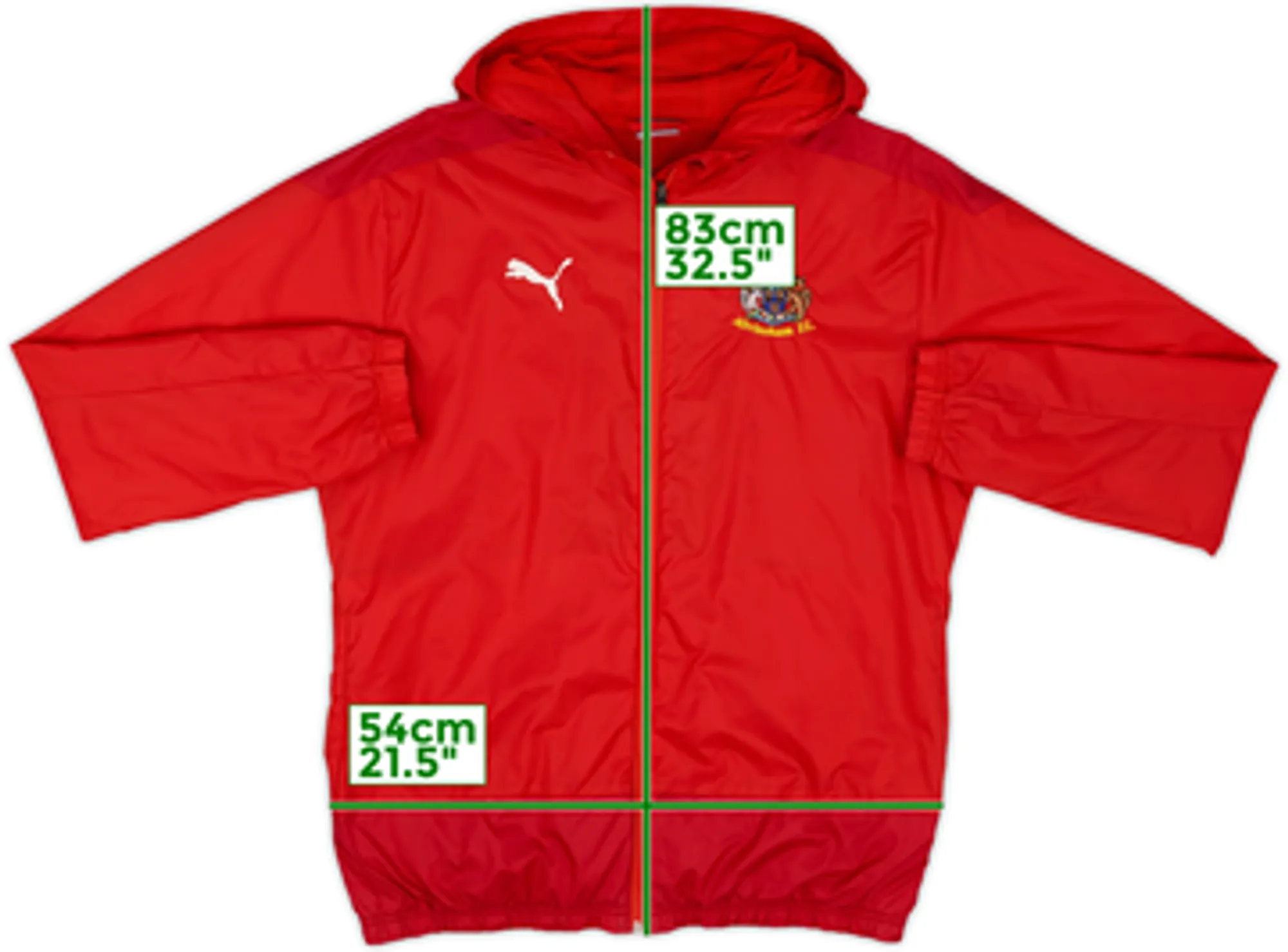 2021-22 Altrincham Puma Hooded Rain Coat - 9/10 - (L)