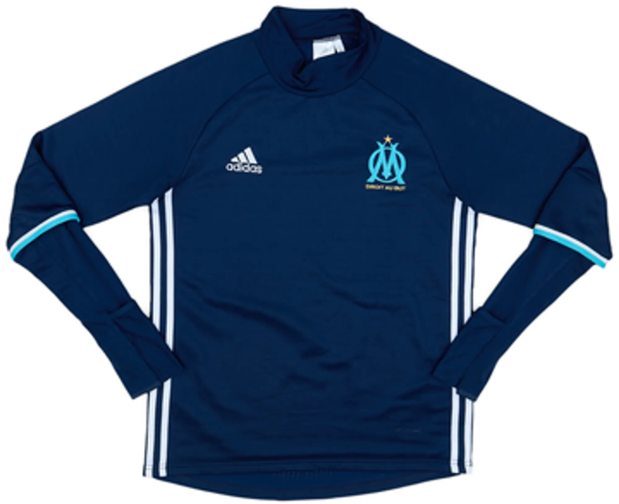 2016-17 Olympique Marseille adidas Sweat Top - 8/10 - (L)