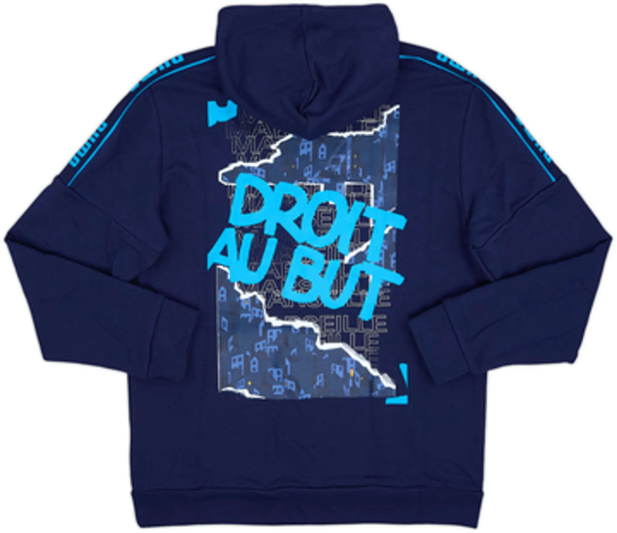 2020-21 Marseille Puma Hooded Sweat Top (M)