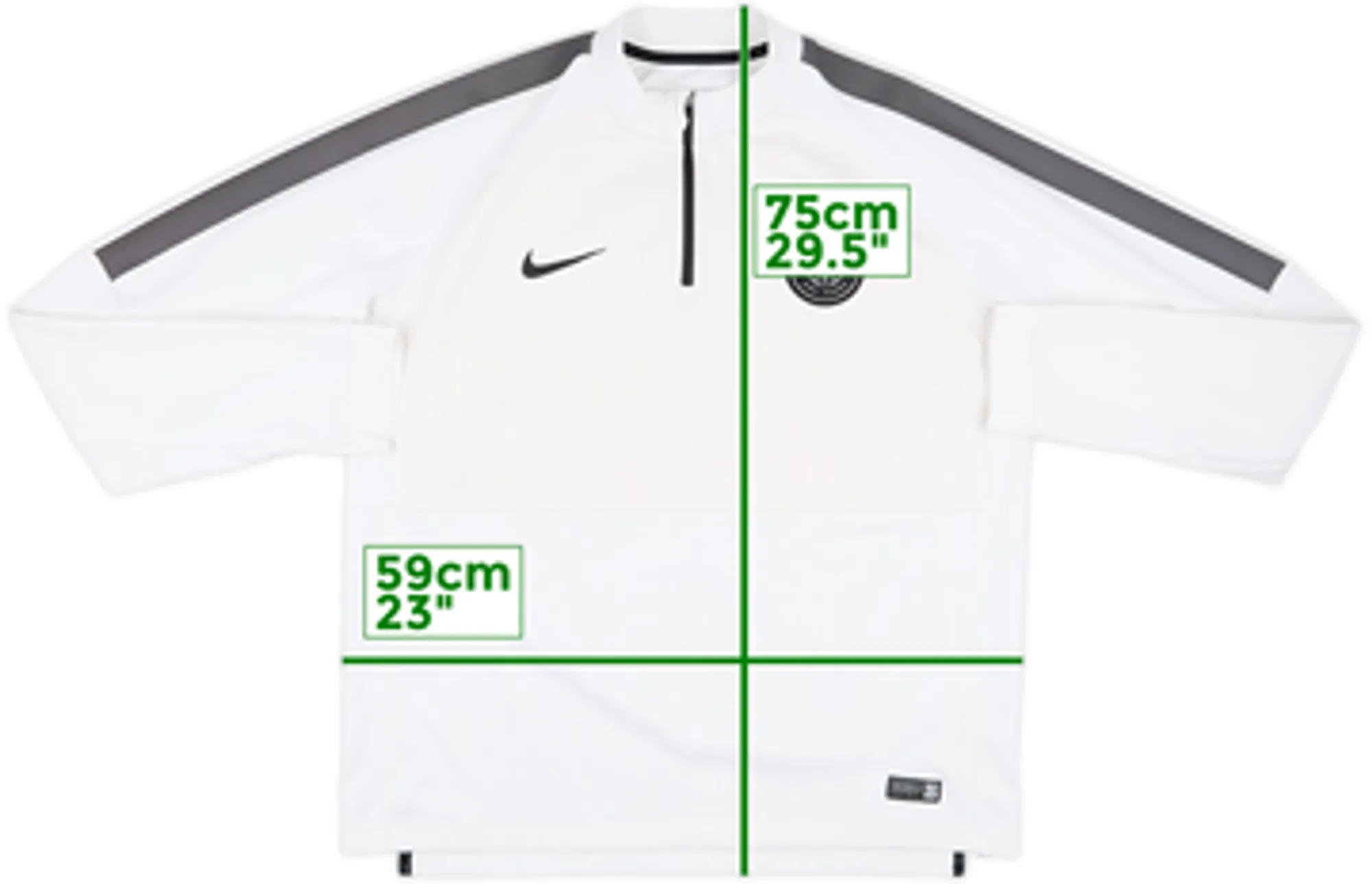 2014-15 Paris Saint-Germain Nike 1/4 Zip Sweat Top - 7/10 - (XL)