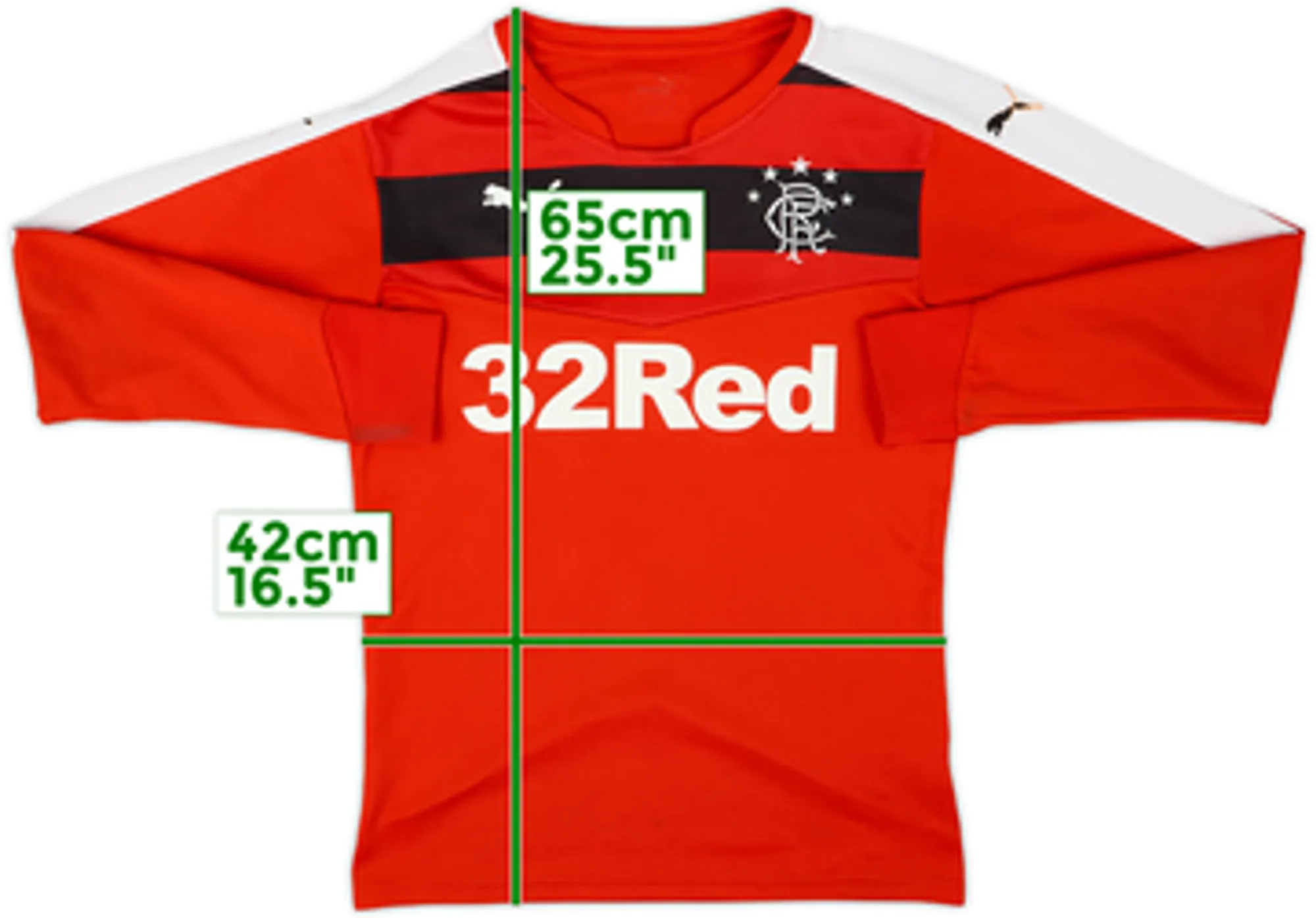 2015-16 Rangers Puma Sweat Top - 6/10 - (S)