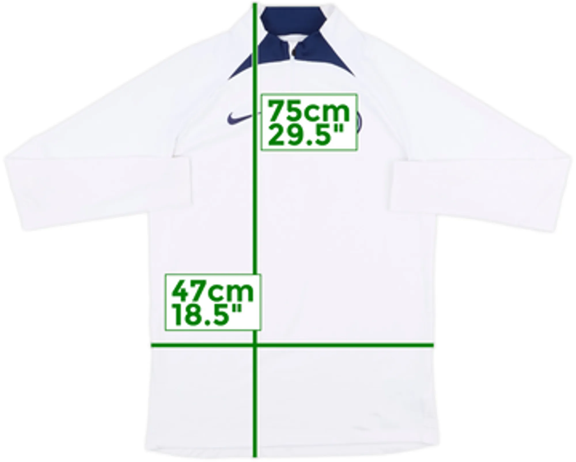 2022-23 Paris Saint-Germain Nike 1/4 Zip Sweat Top - 9/10 - (M)
