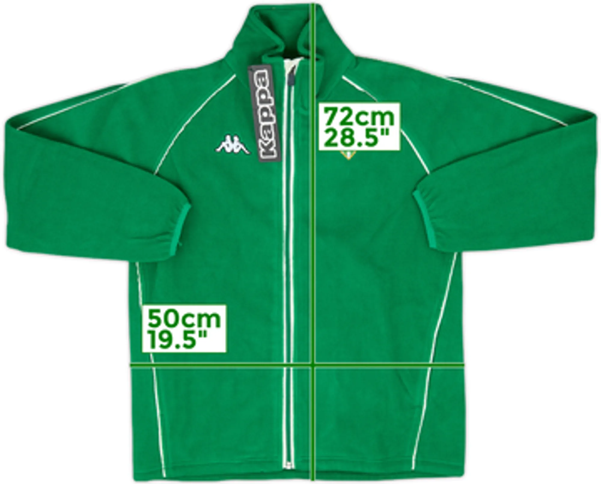 2005-06 Real Betis Kappa Fleece Jacket (XL.Boys)