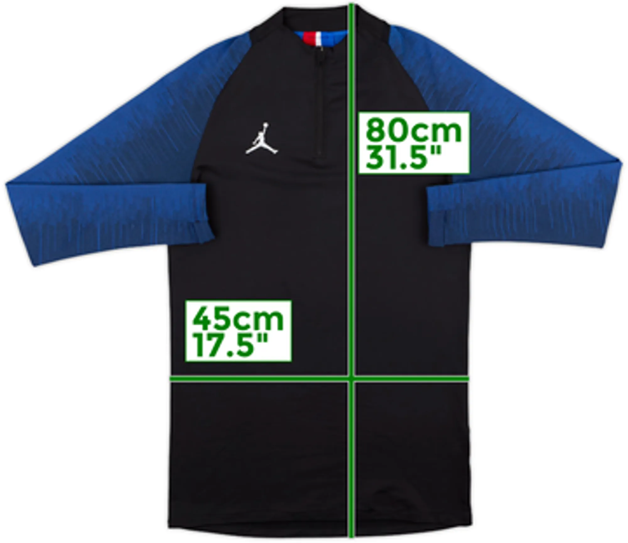 2020-21 Paris Saint-Germain Nike 1/4 Zip Sweat Top - 8/10 - (S)