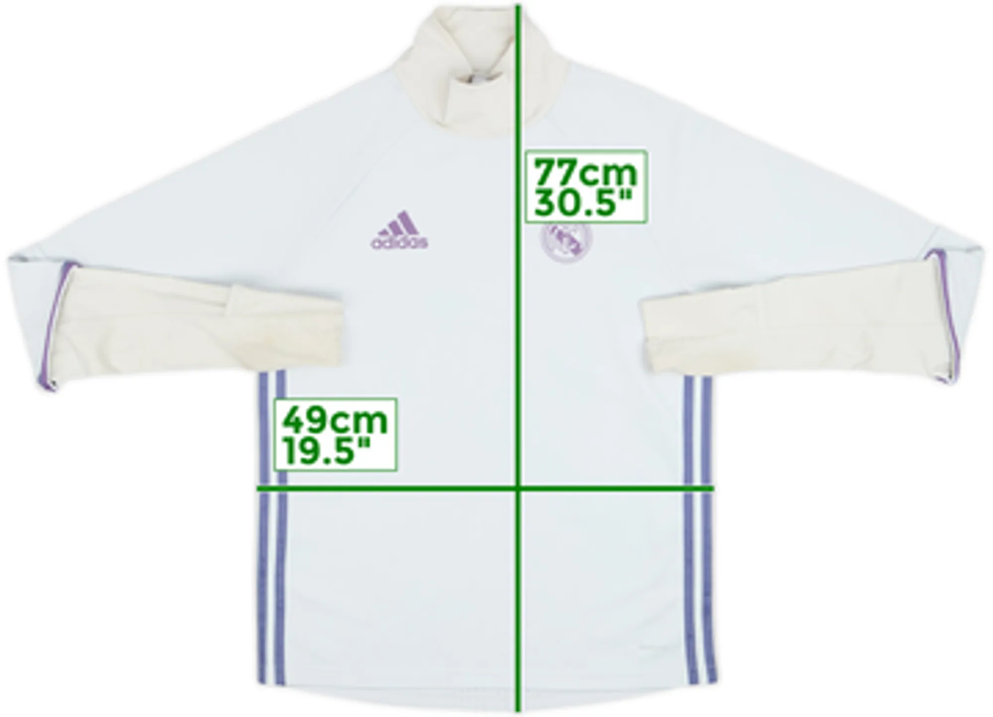 2016-17 Real Madrid adidas Sweat Top - 6/10 - (S)