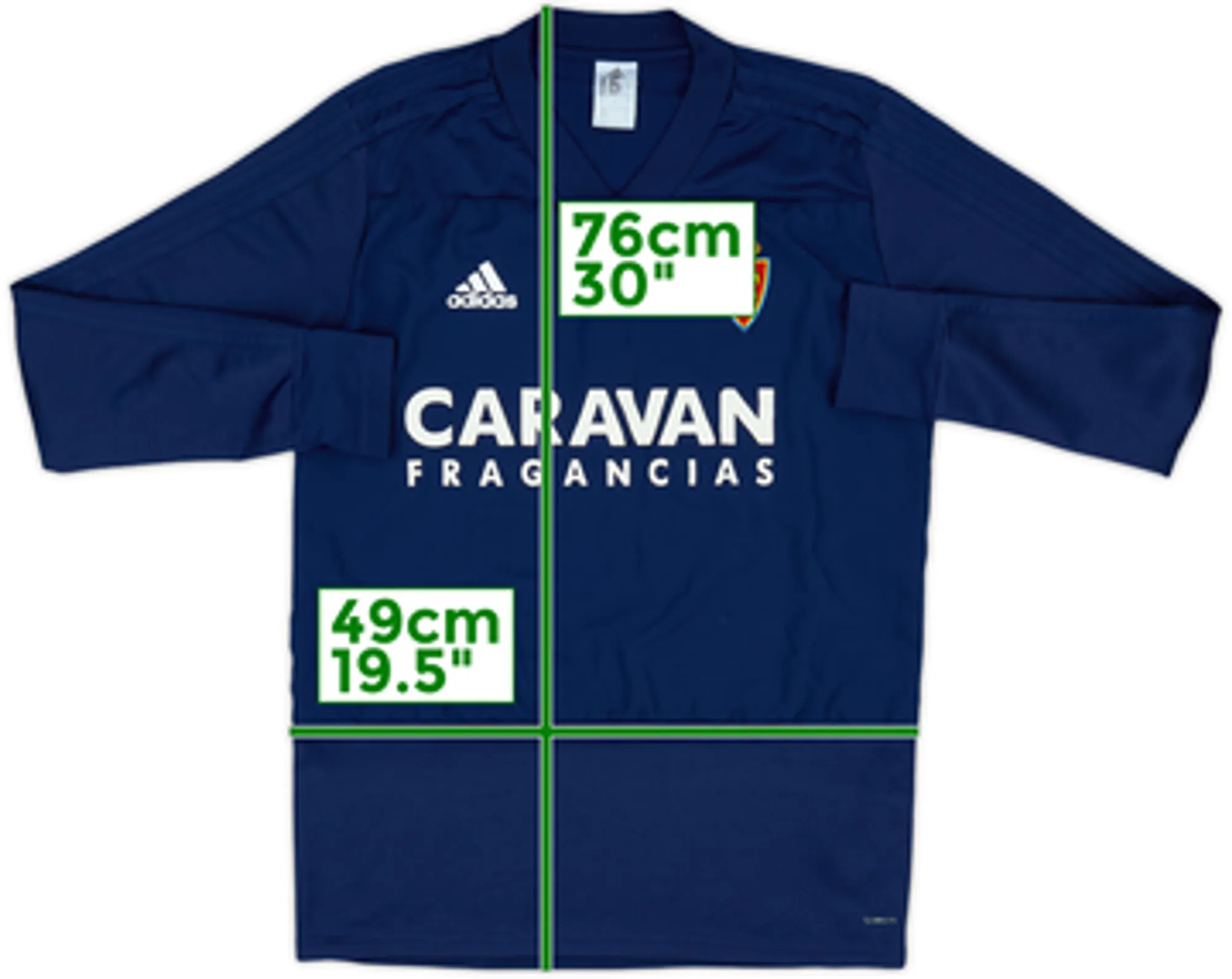2018-19 Real Zaragoza adidas Sweat Top - 6/10 - (M)