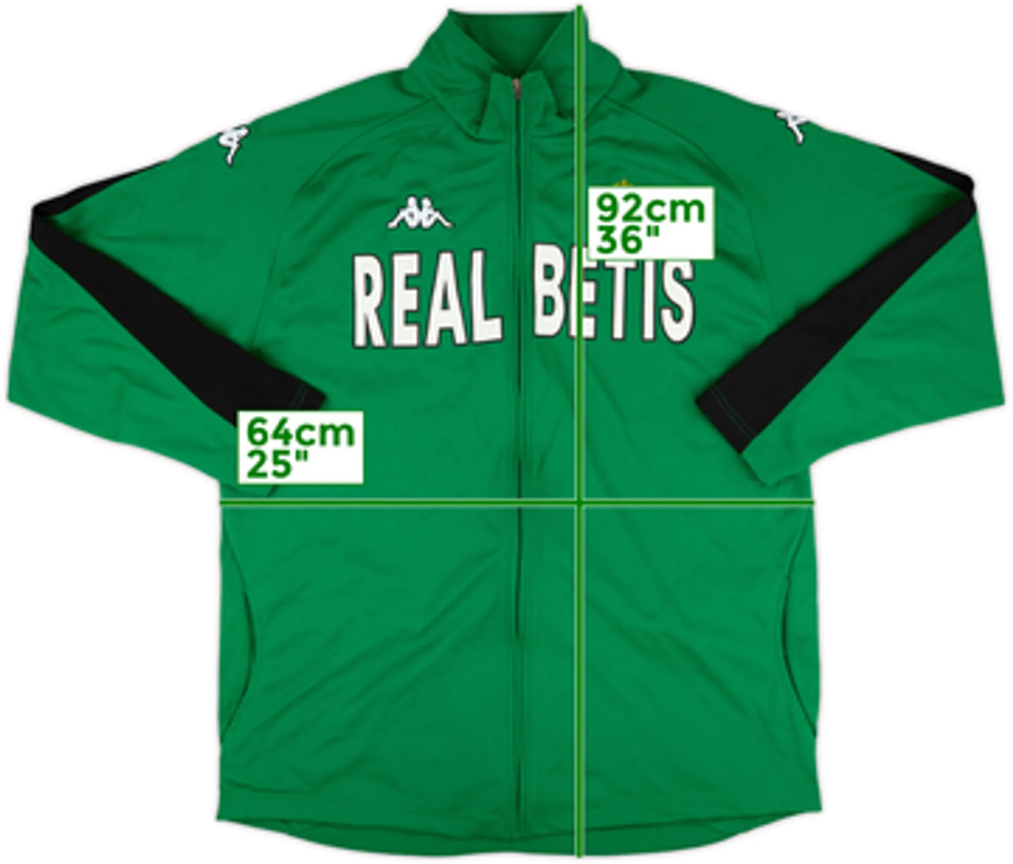 2006-07 Real Betis Kappa Track Jacket - 10/10 - (XXL)