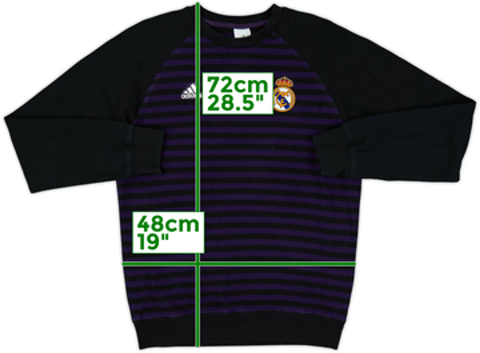 2012-13 Real Madrid adidas Sweat Top - 8/10 - (S)