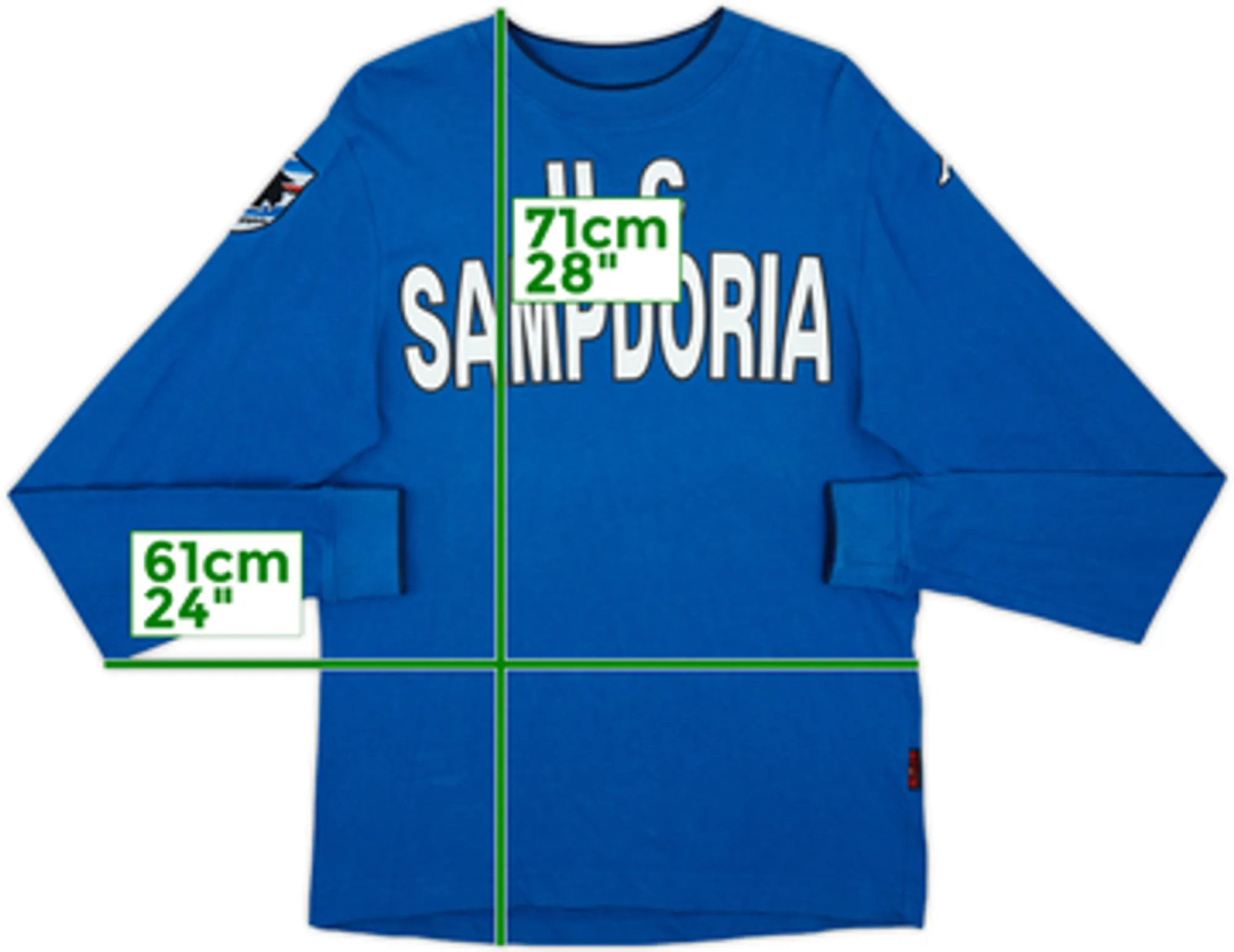 2005-06 Sampdoria Kappa Sweat Top - 7/10 - (S)