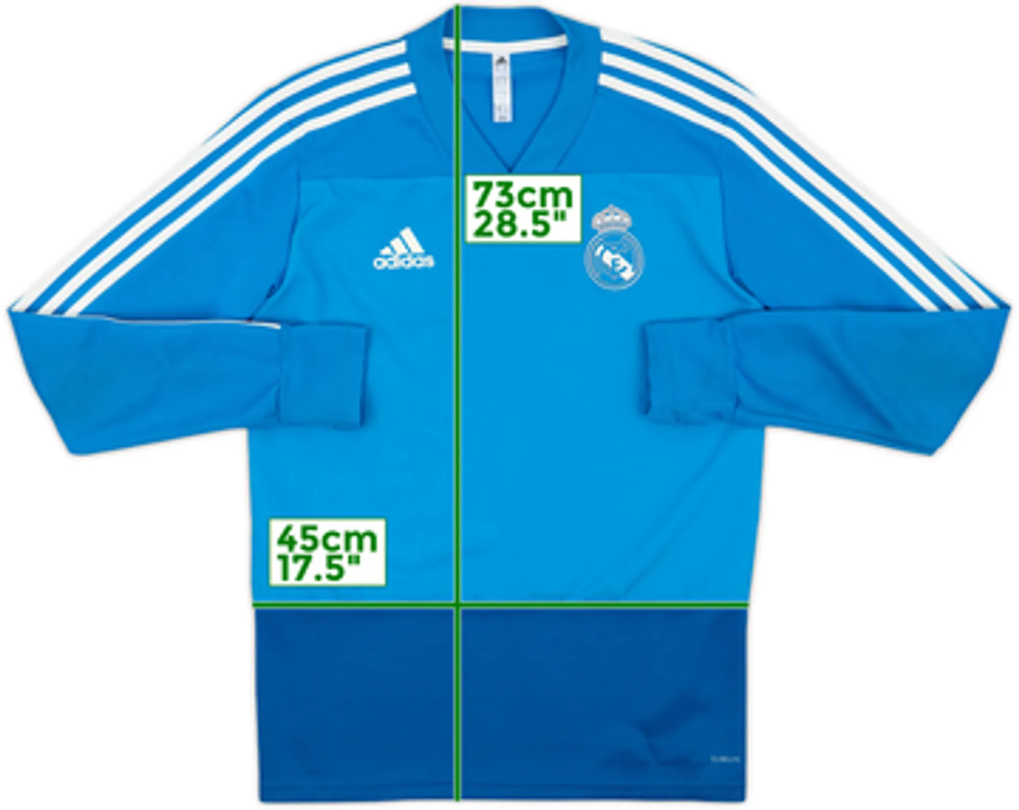 2018-19 Real Madrid adidas Sweat Top - 8/10 - (S)