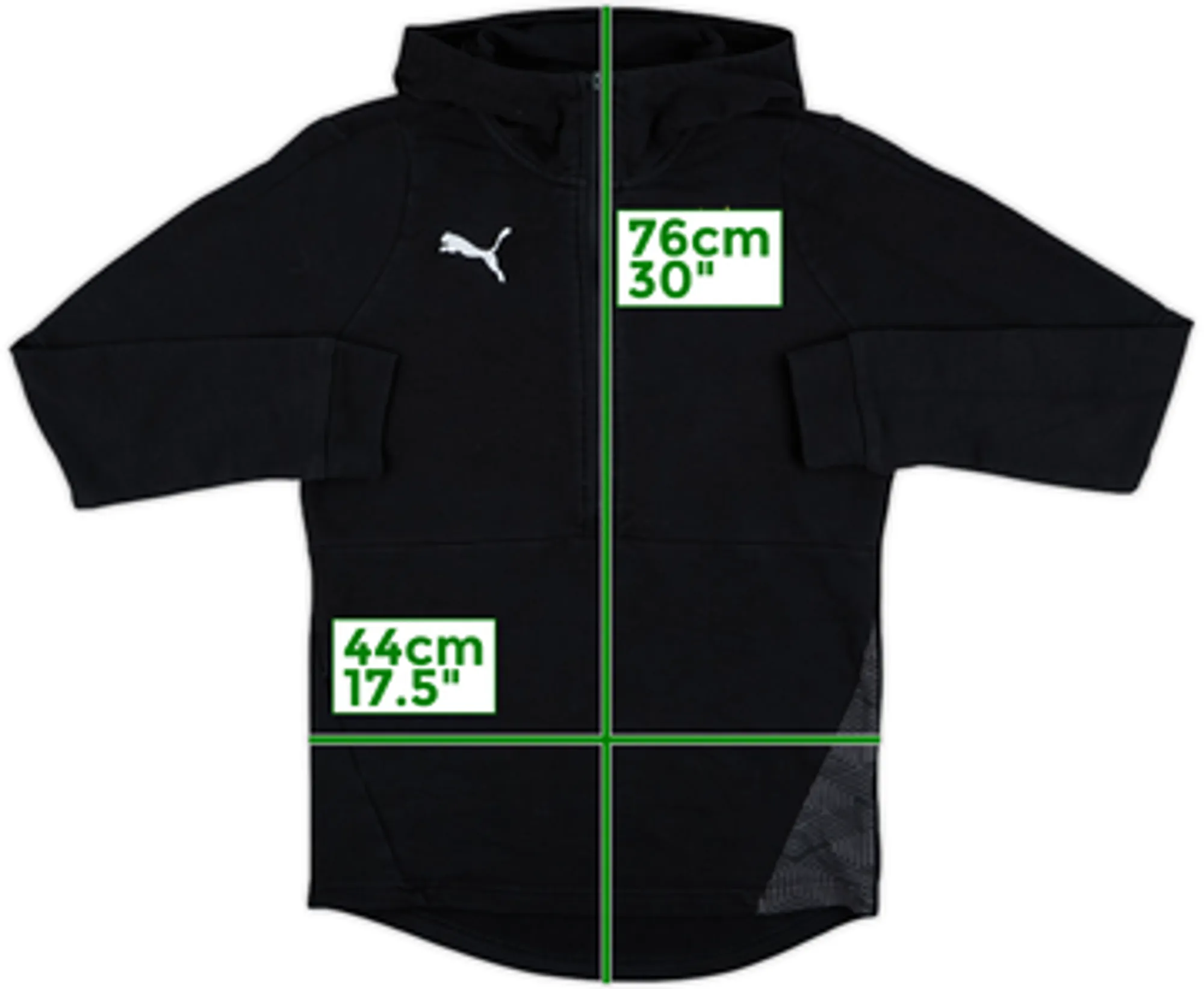 2020-21 Sassuolo Puma 1/2 Zip Hooded Sweat Top - 8/10 - (S)