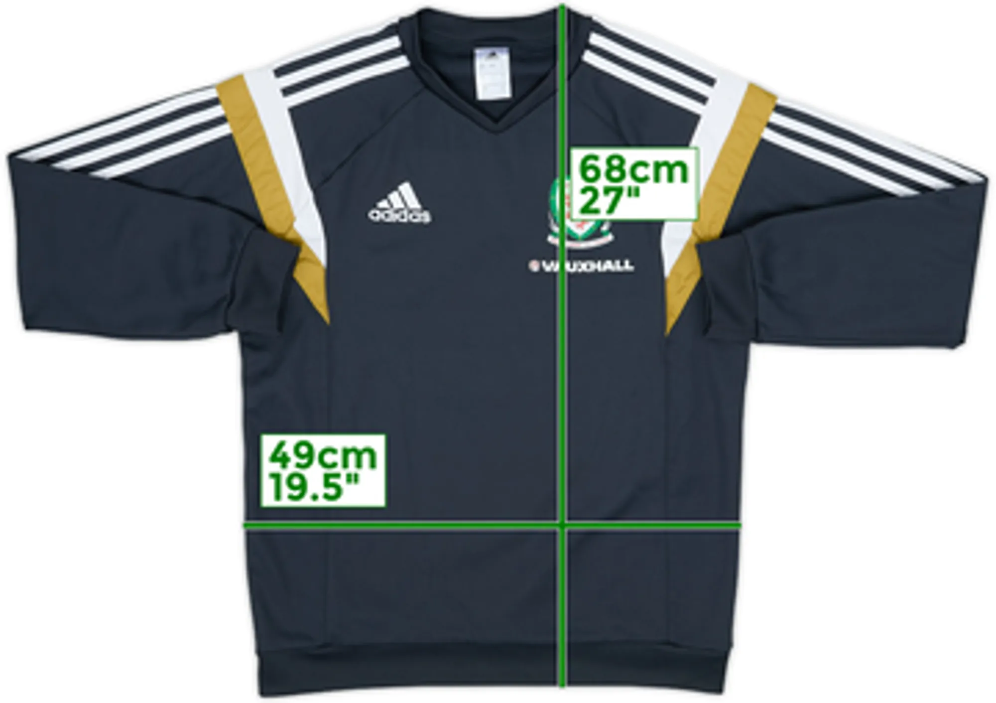 2014-15 Wales adidas Sweat Top - 8/10 - (S)
