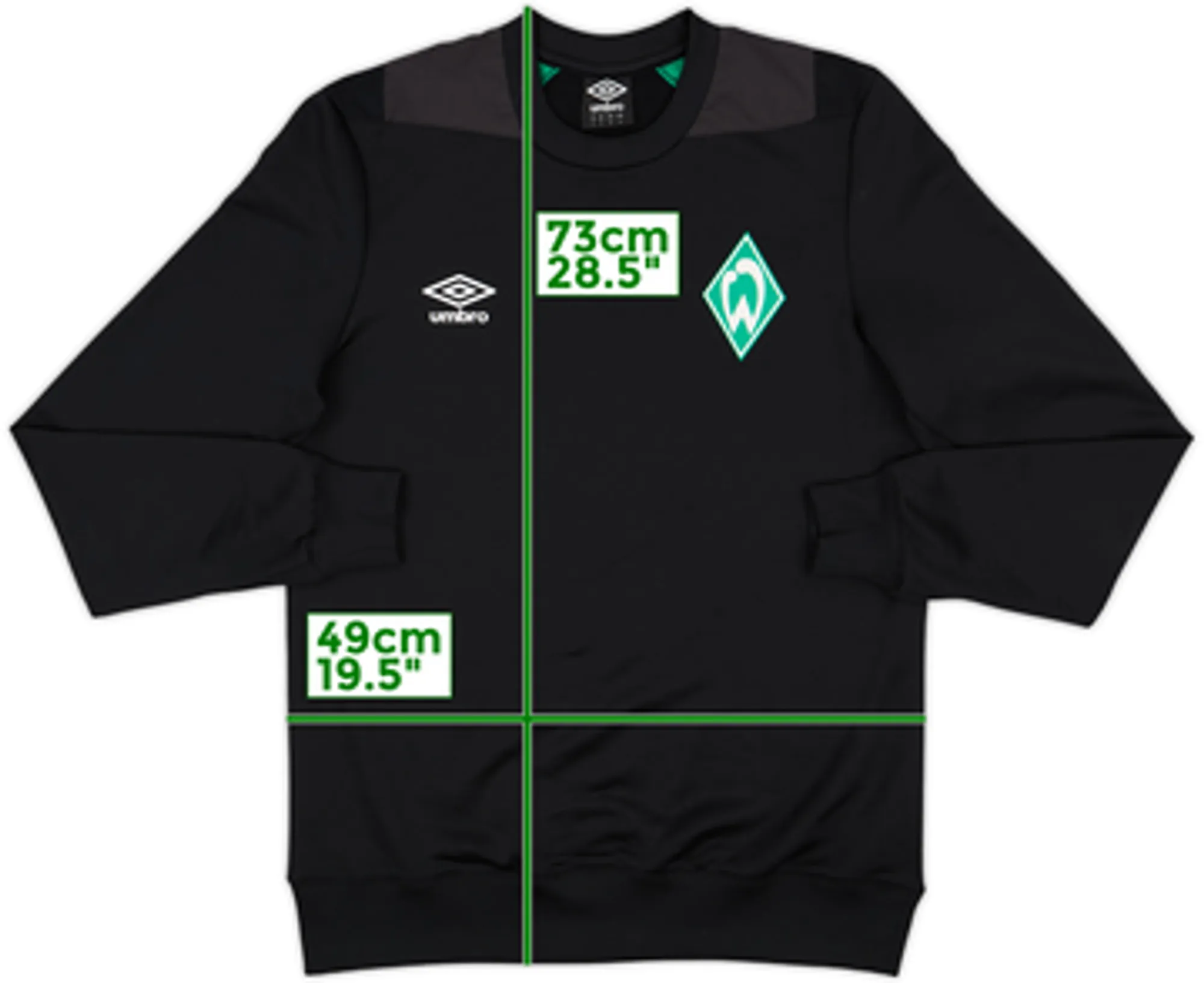 2019-20 Werder Bremen Umbro Sweat Top - 8/10 - (S)