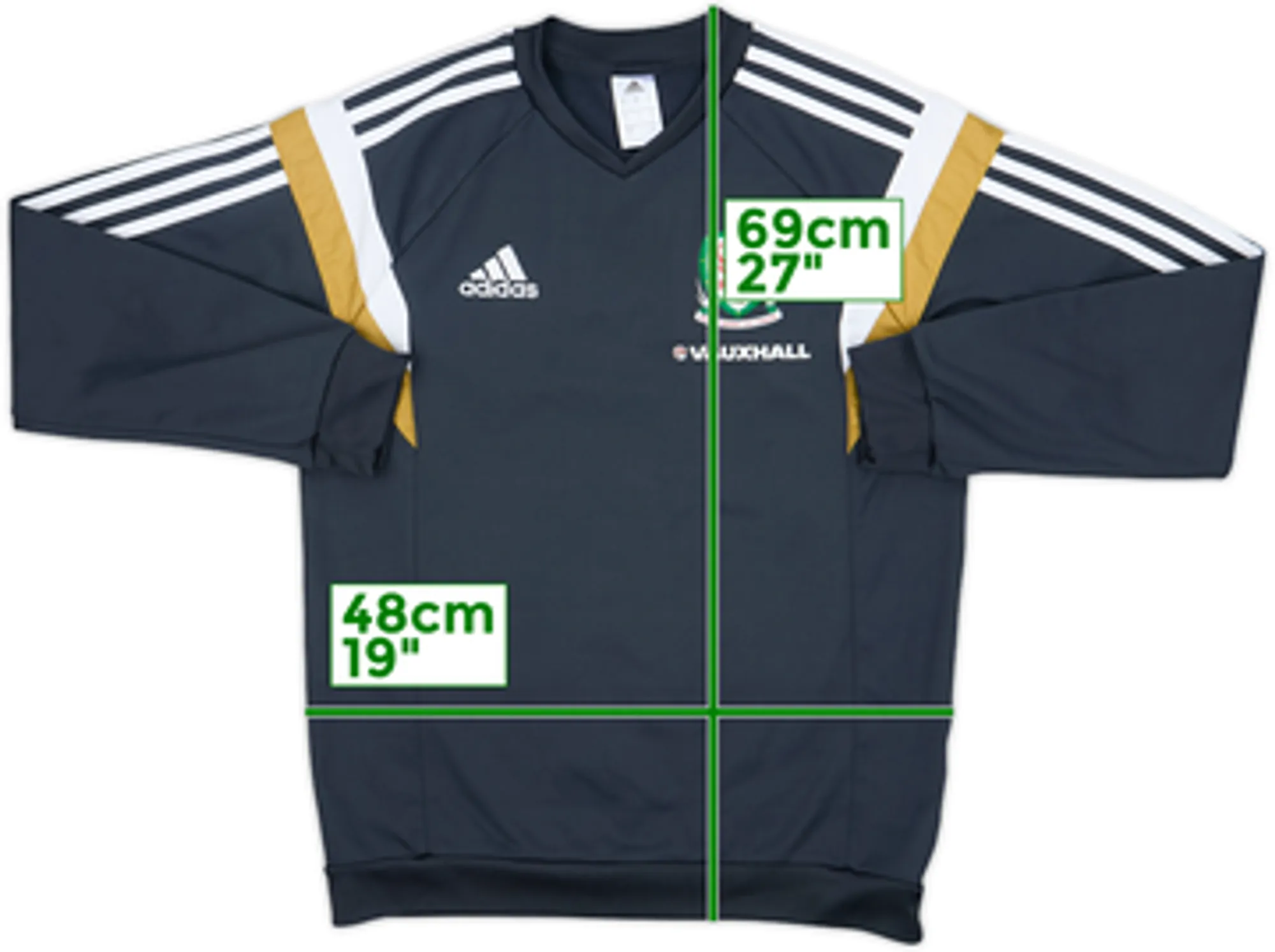 2014-15 Wales adidas Sweat Top - 9/10 - (S)