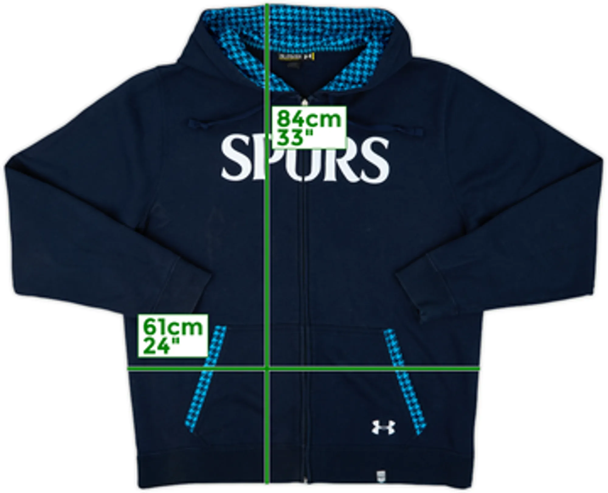 2013-14 Tottenham Under Armour Hooded Sweat Top - 8/10 - (XXL)