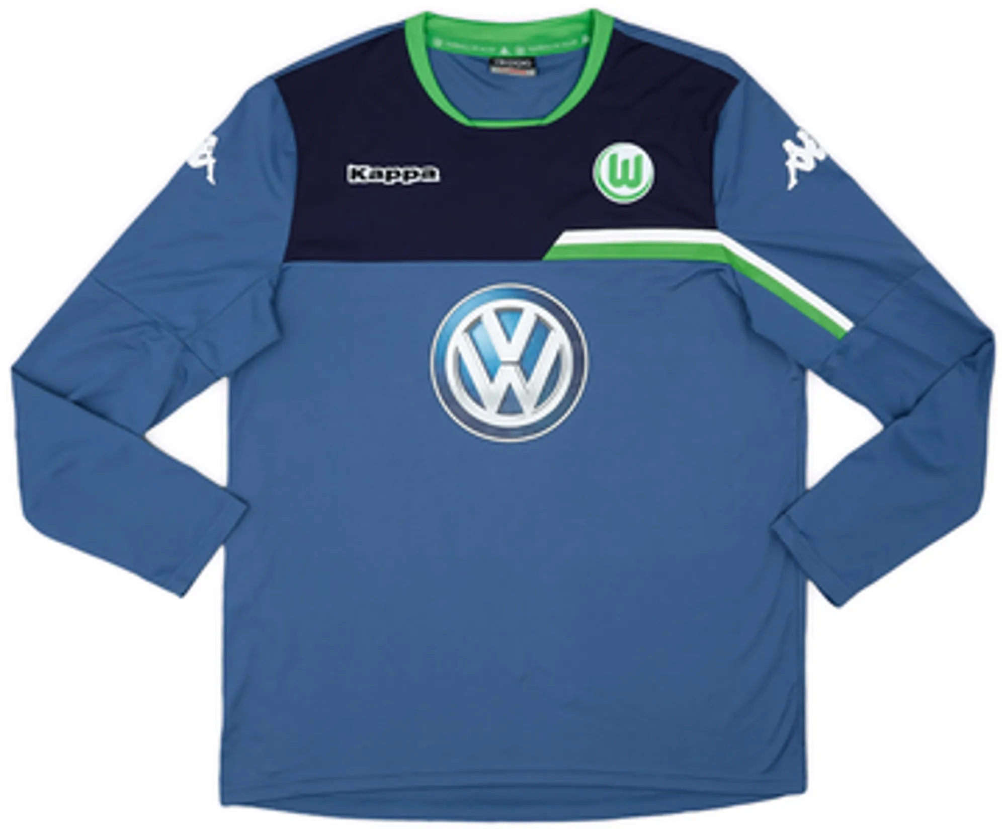 2015-16 Wolfsburg Kappa Signed Training L/S Shirt - 8/10 - (XL)