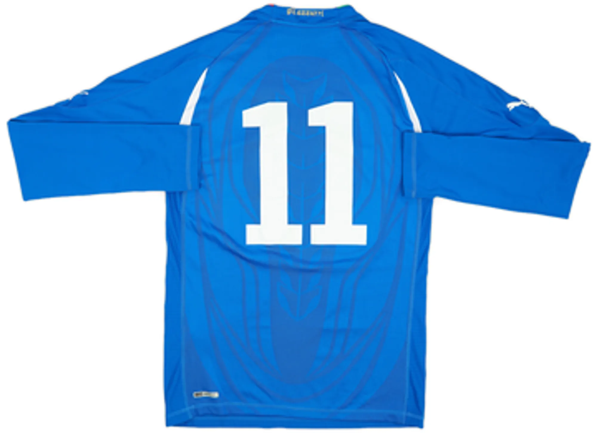2010-12 Italy Home L/S Shirt #11 - 7/10 - (L)