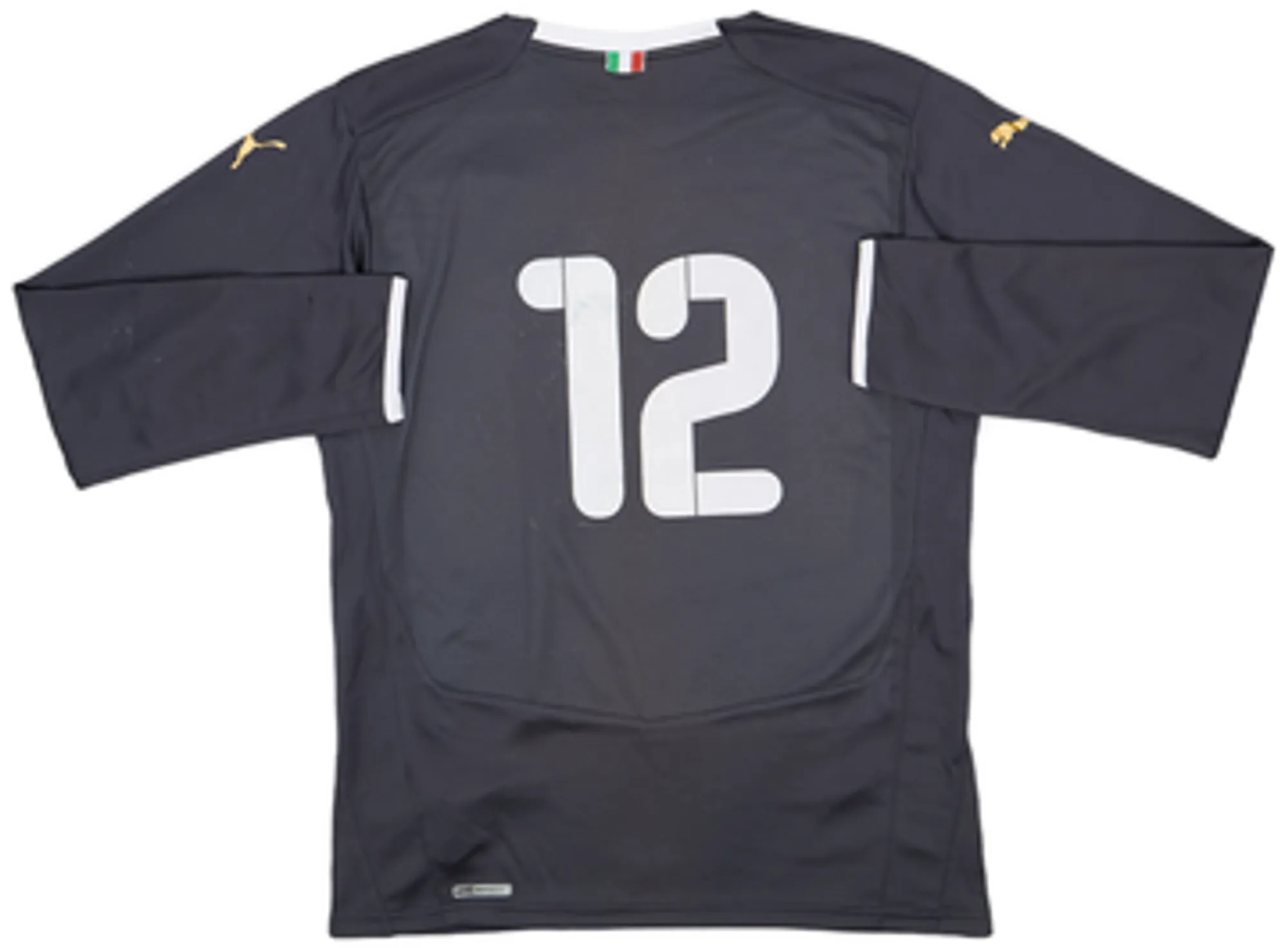 2008-09 Italy Grey GK Shirt #12 - 7/10 - (M)