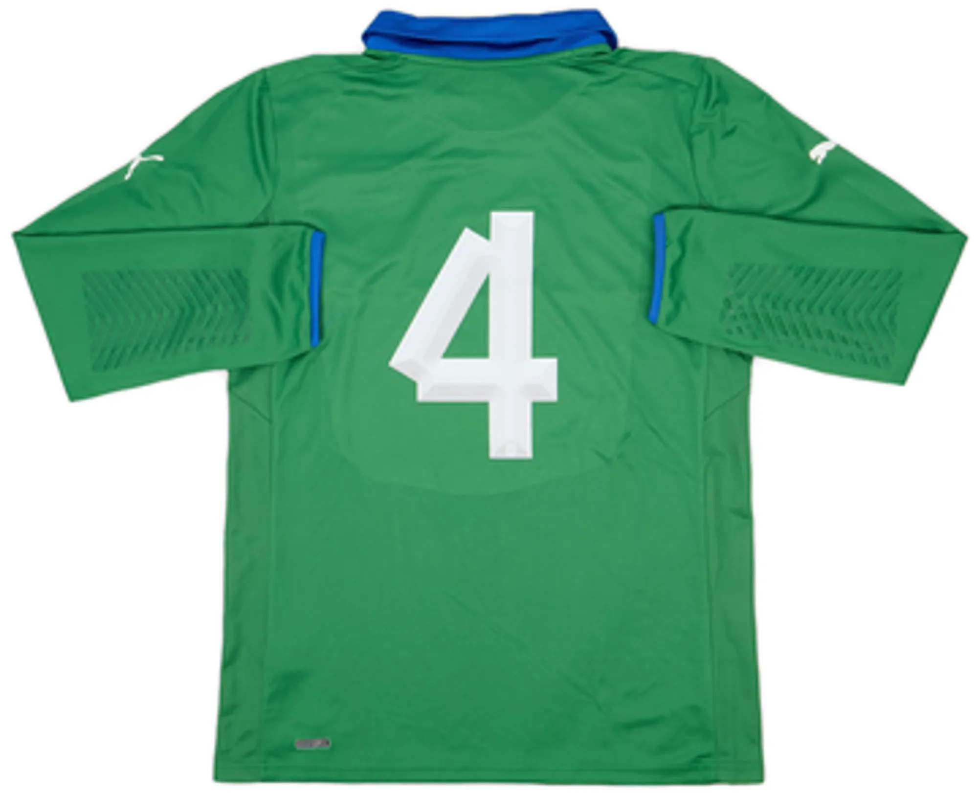 2012-13 Italy Authentic GK Shirt #4 - 9/10 - (XL)