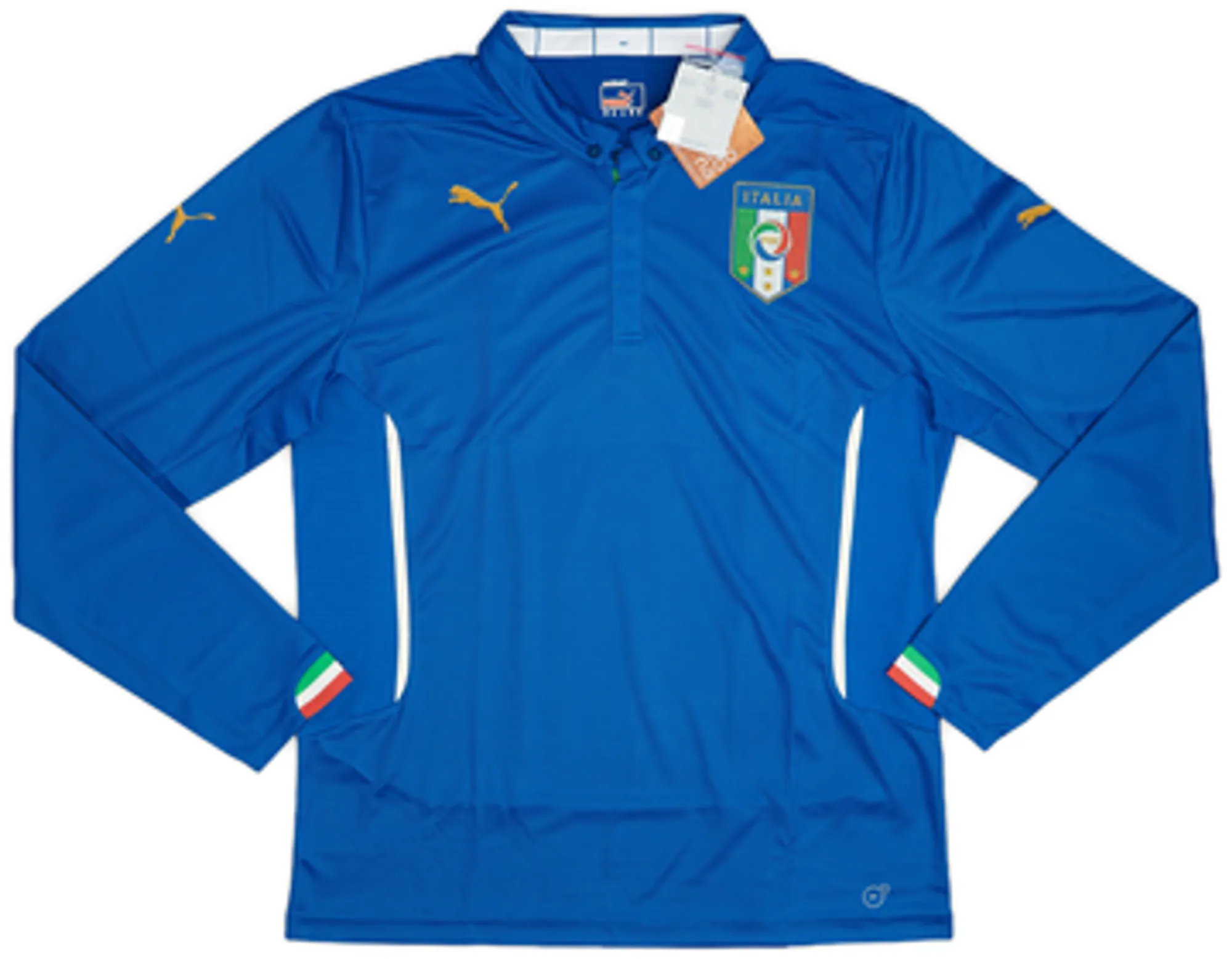 2014-15 Italy Authentic Home L/S Shirt (XL)