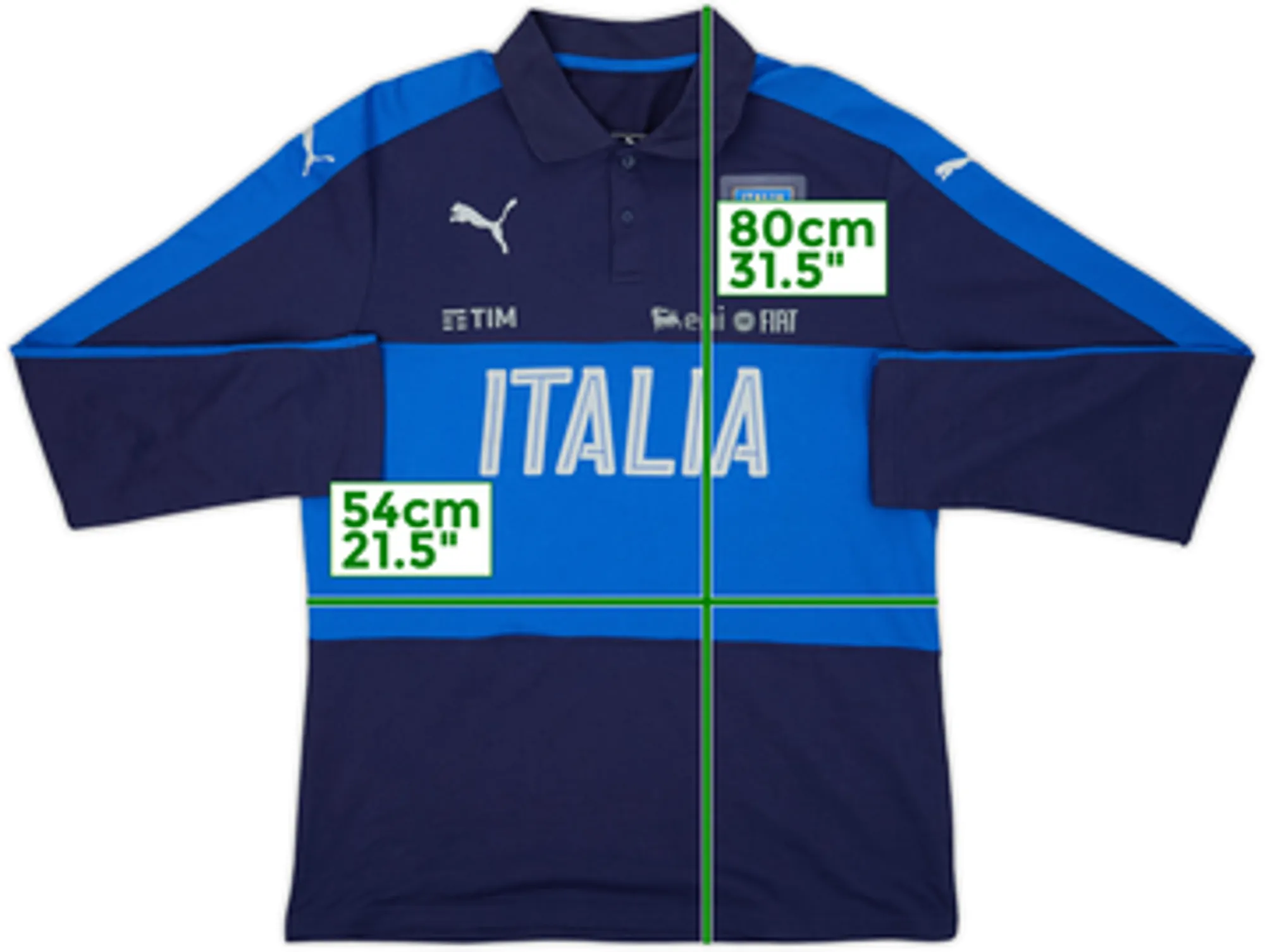 2014-15 Italy Puma Polo L/S Shirt - 10/10 - (XL)