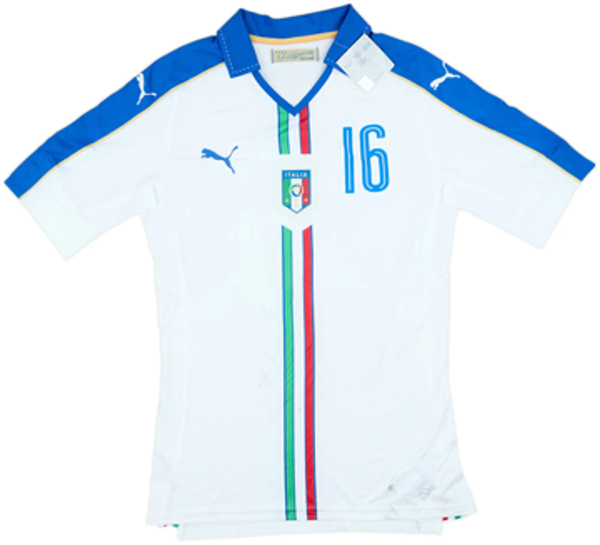 2016-17 Italy Player Issue (ACTV Fit) Away Shirt #16 (XL)