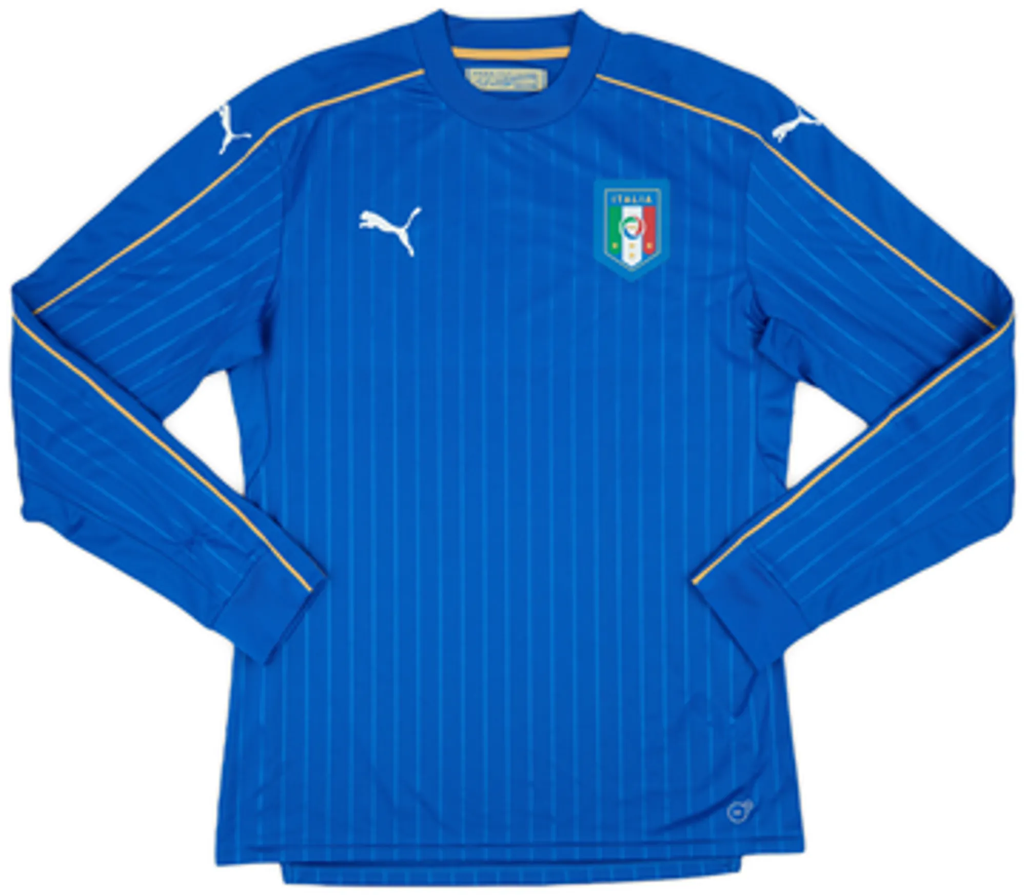 2016-17 Italy Player Issue Home L/S Shirt - 9/10 - (L)