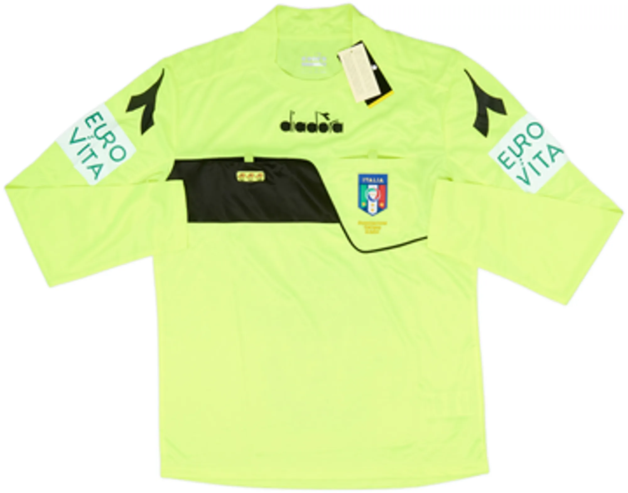 2017-18 Italy Diadora Referee Shirt & Shorts (M)