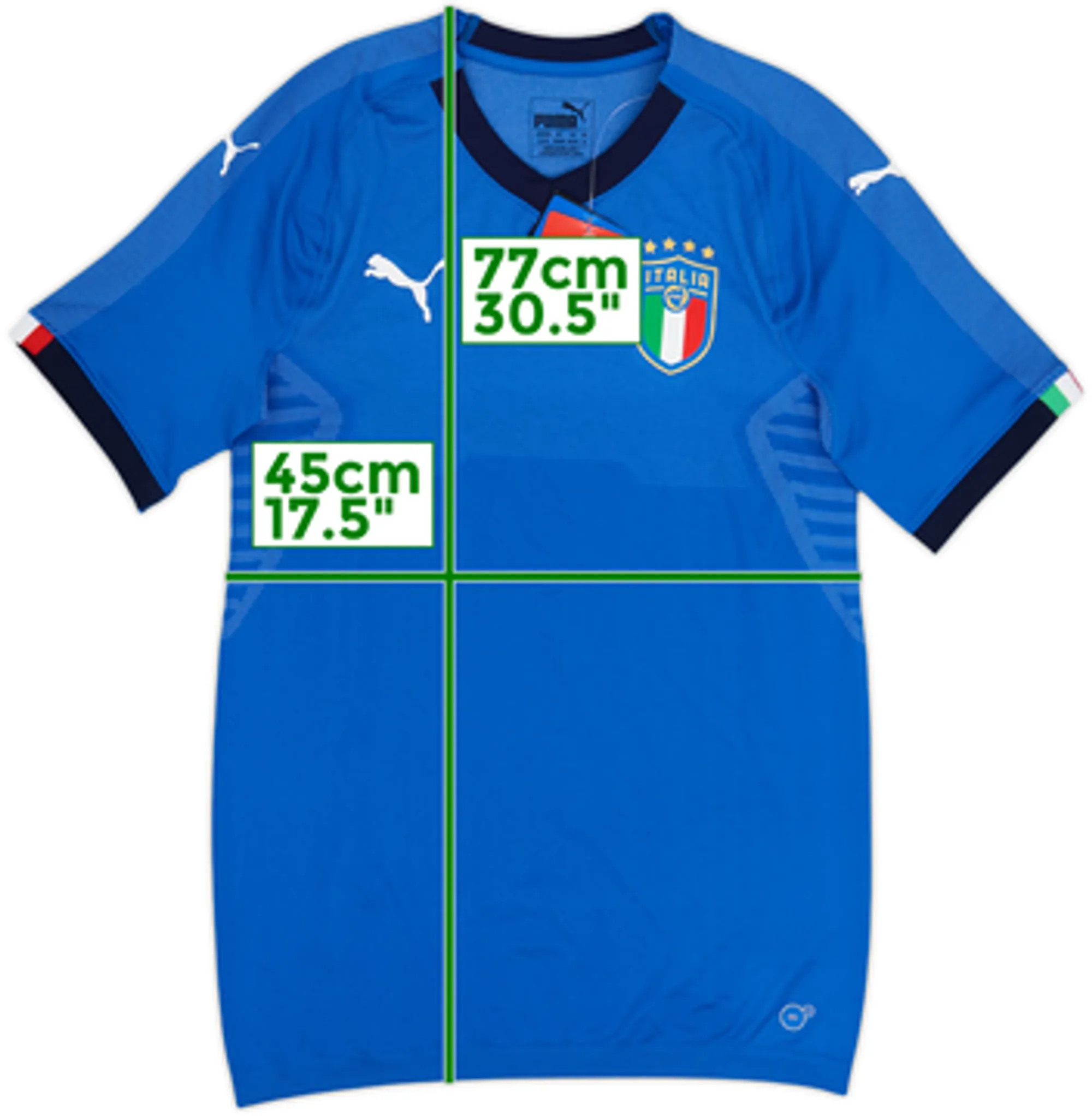 2018-19 Italy Authentic Home Shirt (L)