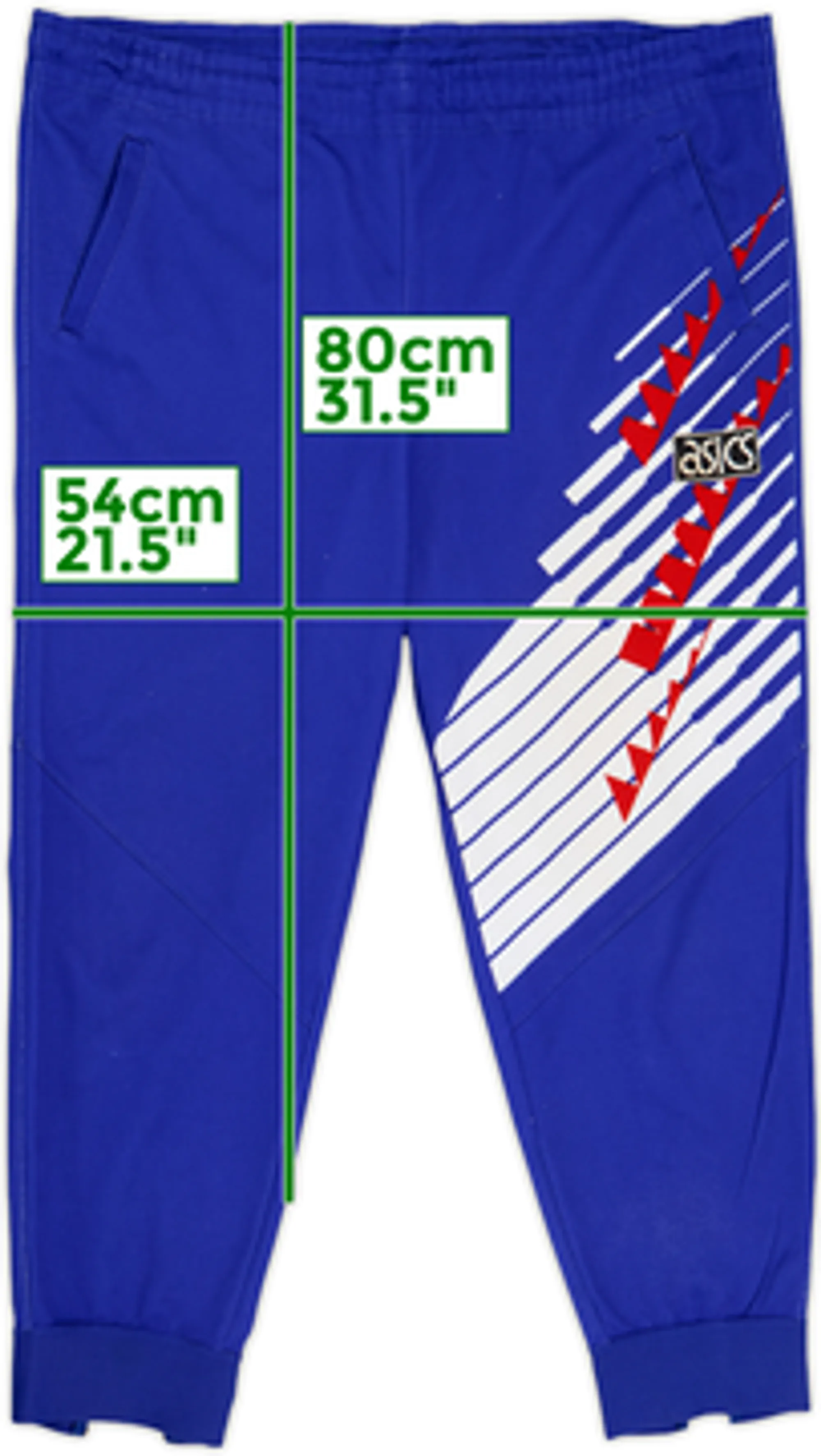 1994-95 Japan Asics Track Pants/Bottoms - 8/10 - (M/L)