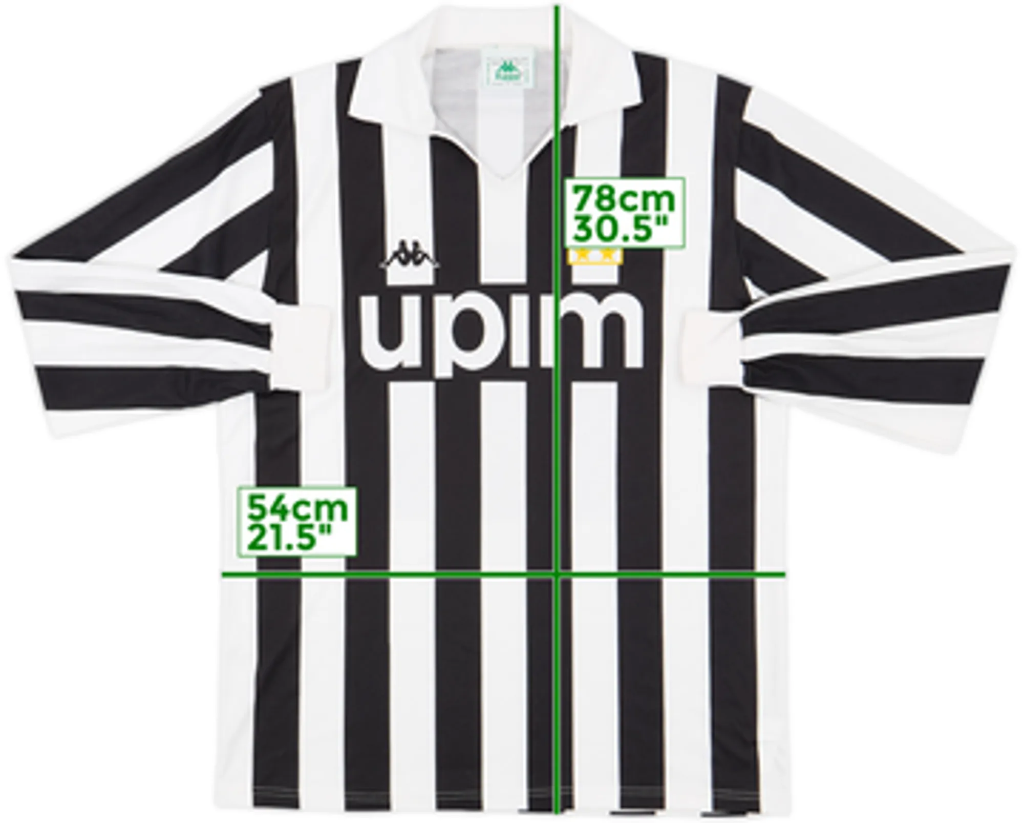 1989-90 Juventus Basic Home L/S Shirt - 9/10 - (L)