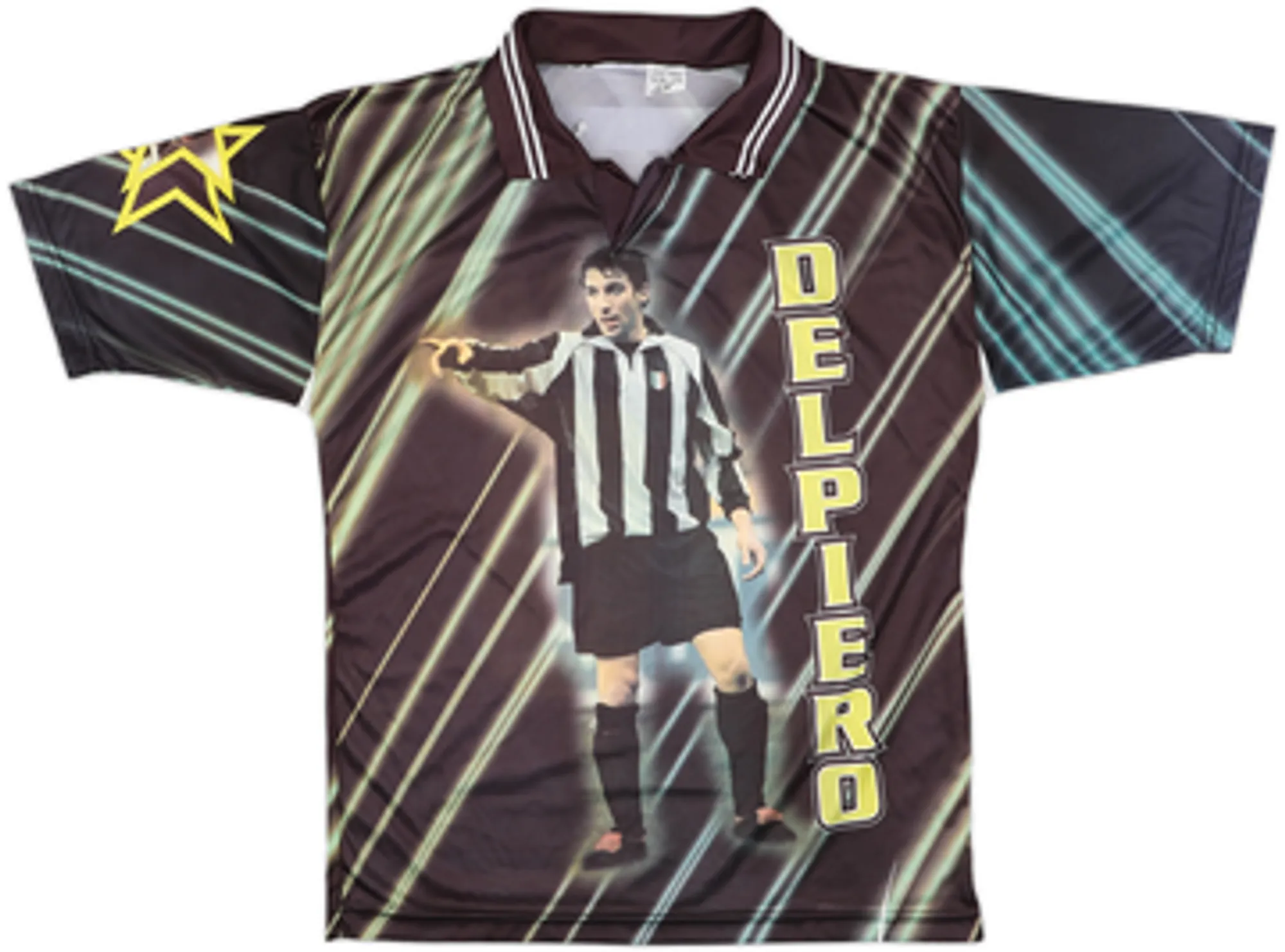 1997-98 Juventus Graphic Fan Shirt Del Piero #10 - 9/10 - (L/XL)