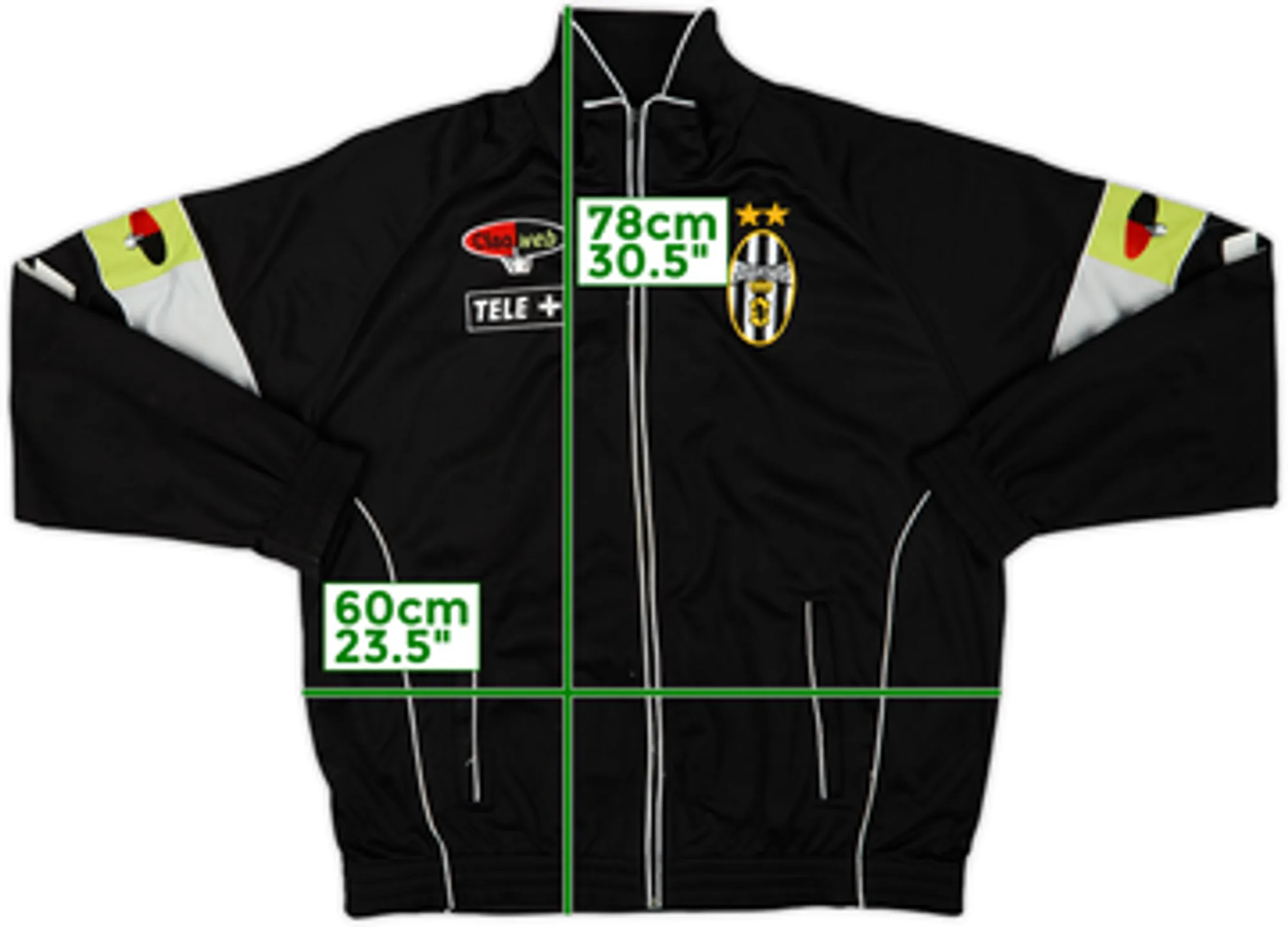 2001-02 Juventus 'Ciaoweb' Lotto Track Jacket - 8/10 - (L)